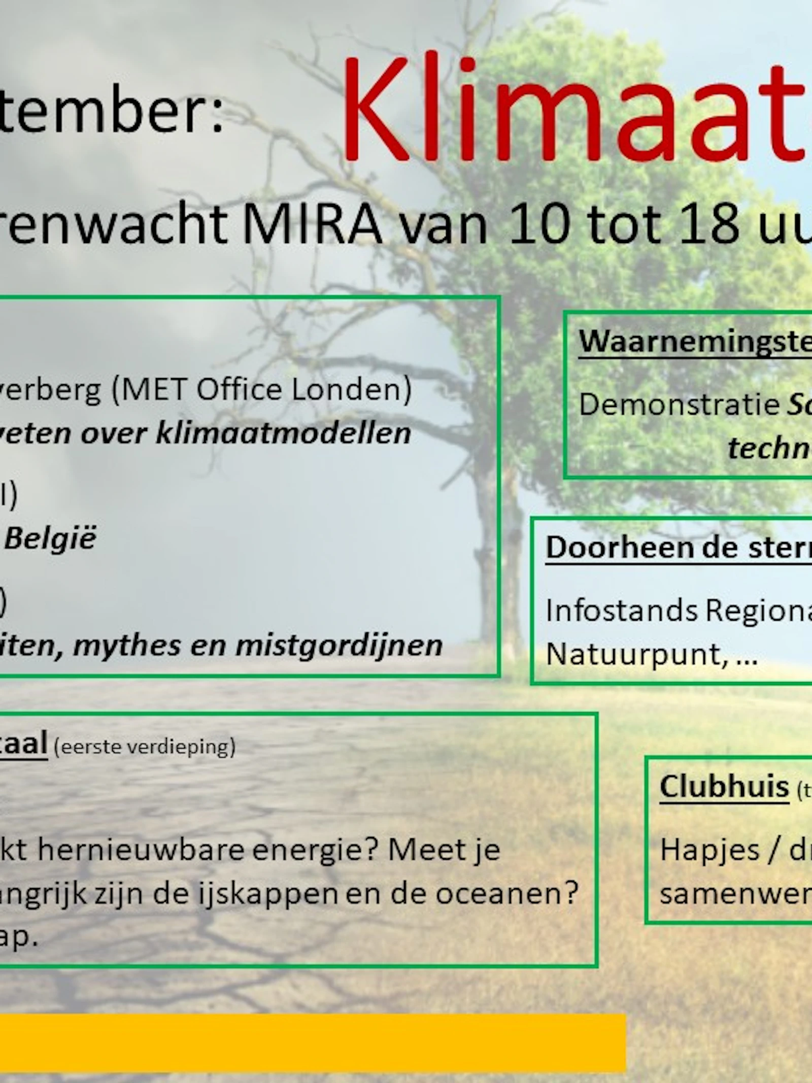Klimaatdag op Volkssterrenwacht MIRA
