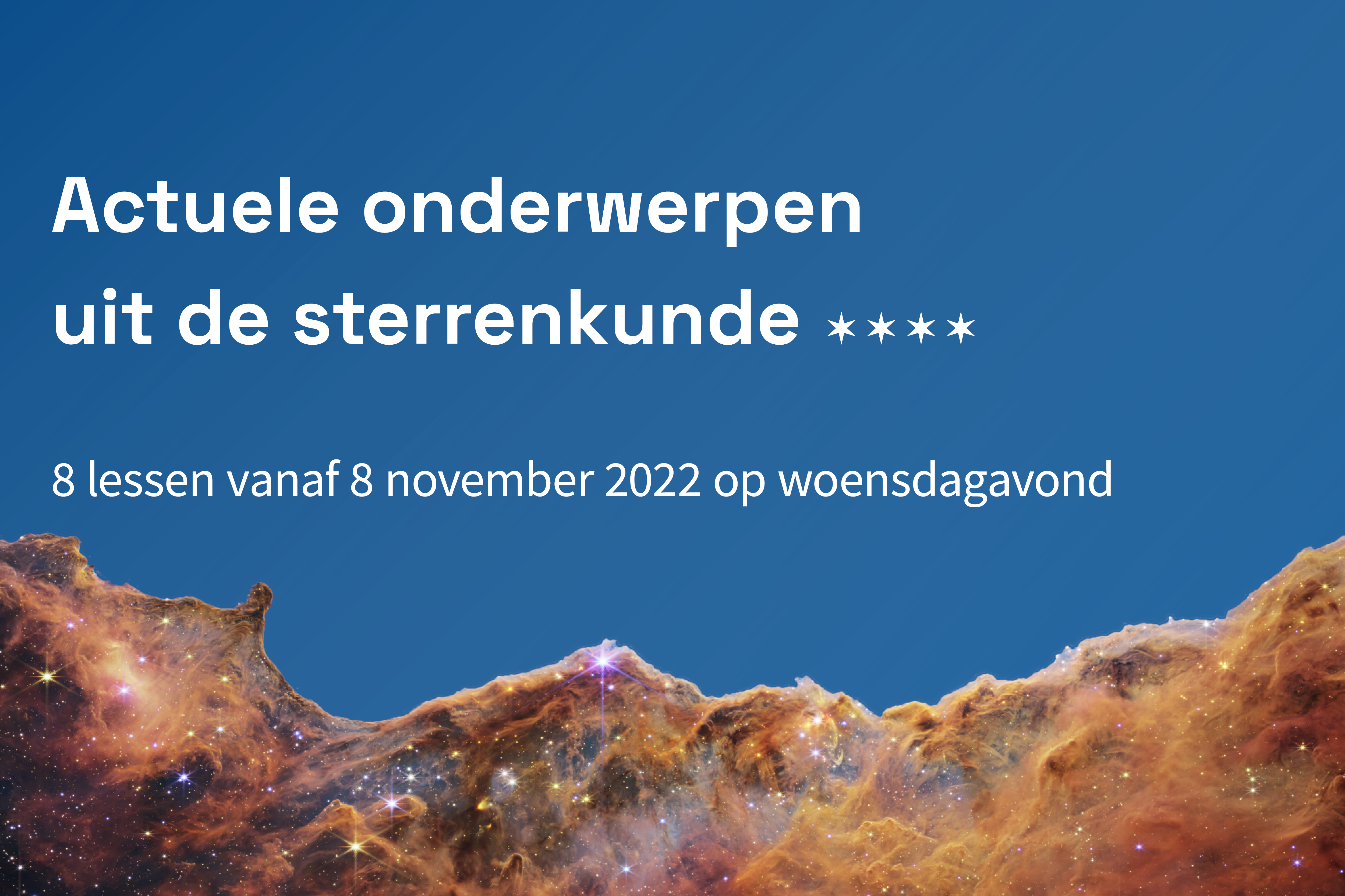 Actuele onderwerpen uit de sterrenkunde