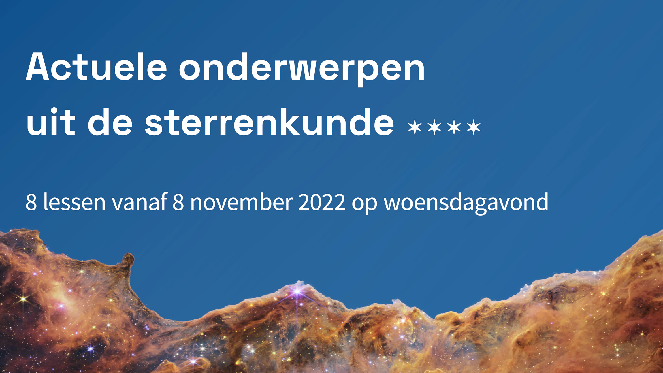 Actuele onderwerpen uit de sterrenkunde