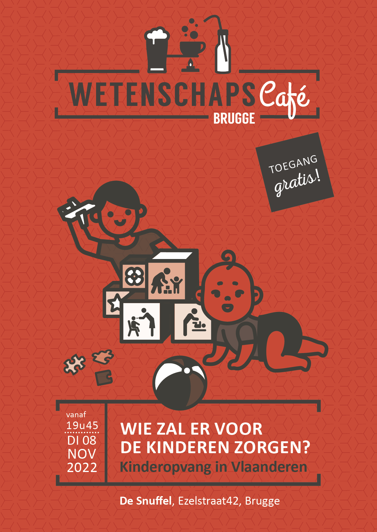 Wetenschapscafé 'Wie zal er voor de kinderen zorgen? Kinderopvang in Vlaanderen'