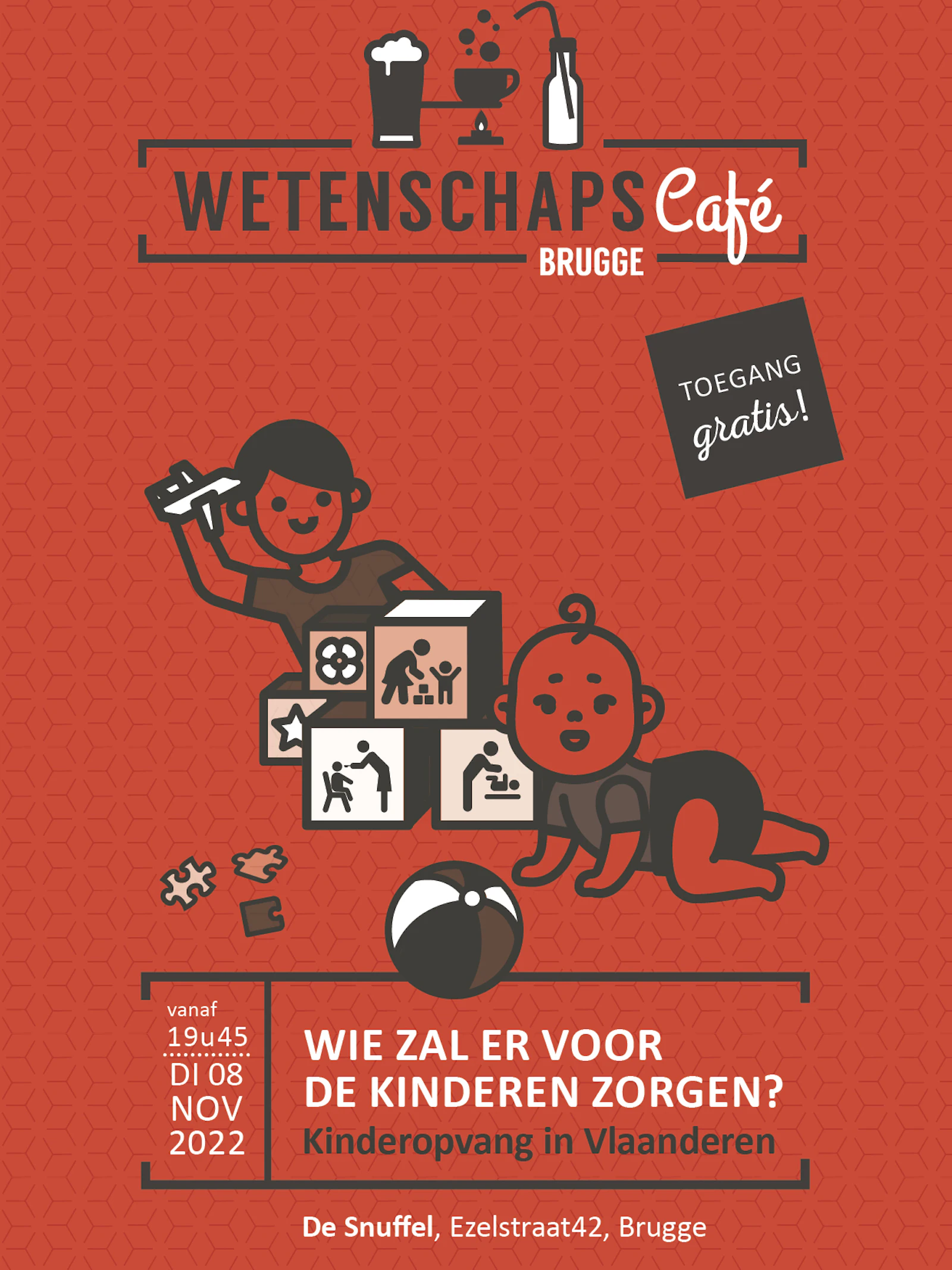 Wetenschapscafé 'Wie zal er voor de kinderen zorgen? Kinderopvang in Vlaanderen'