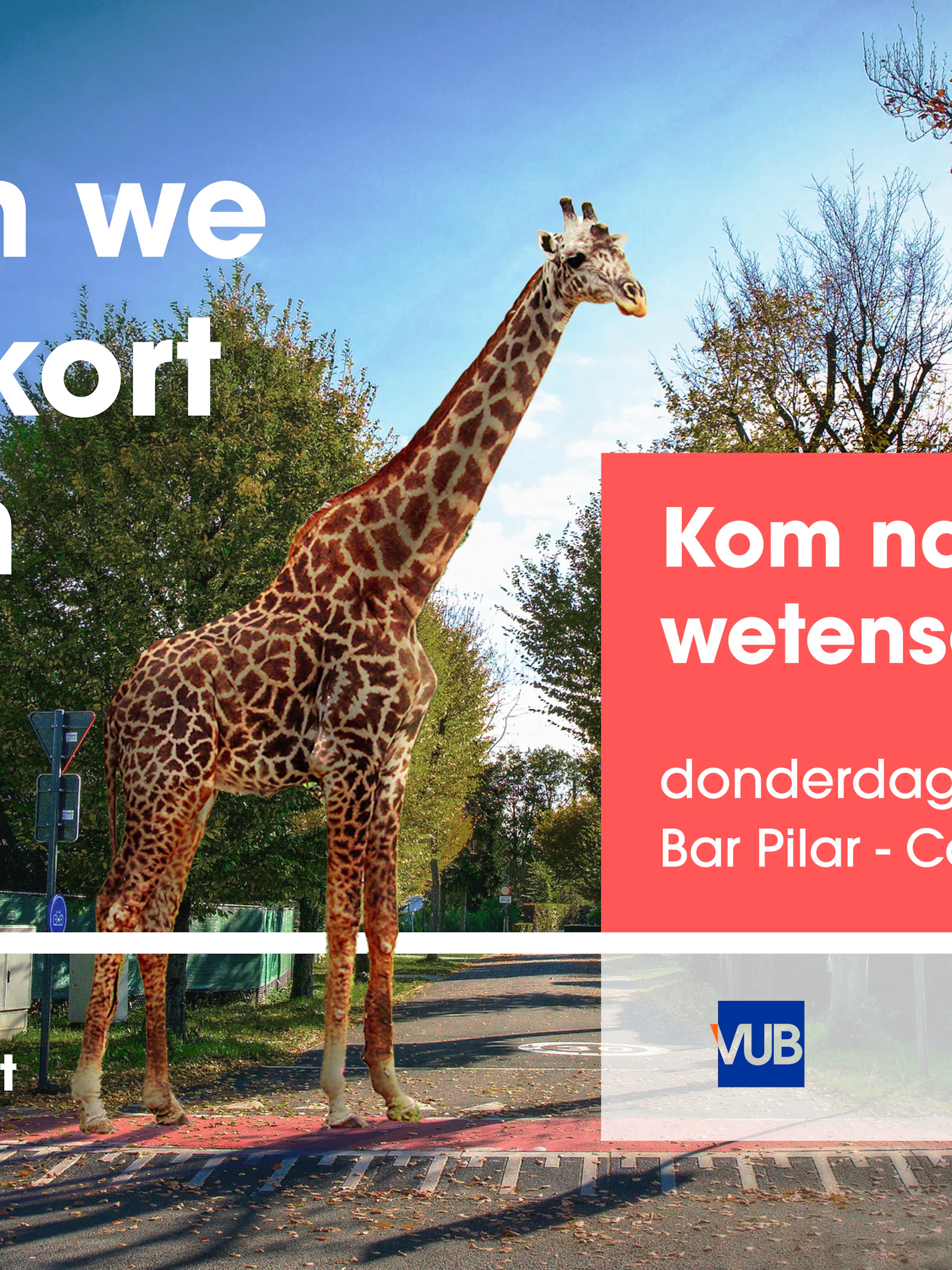 Hebben we binnenkort giraffen in onze tuin?