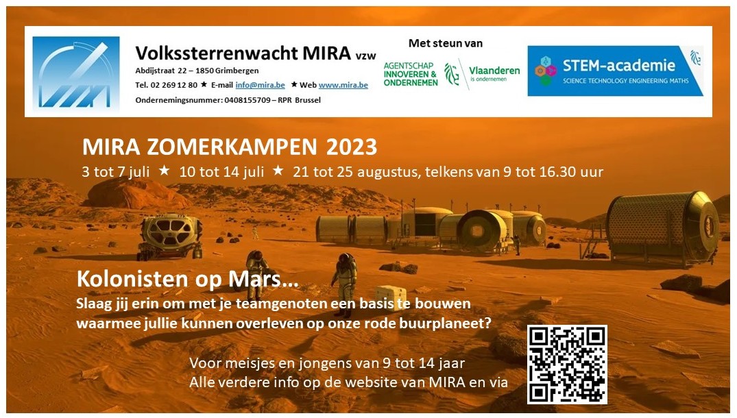 Zomerkampen 2023 op Volkssterrenwacht MIRA