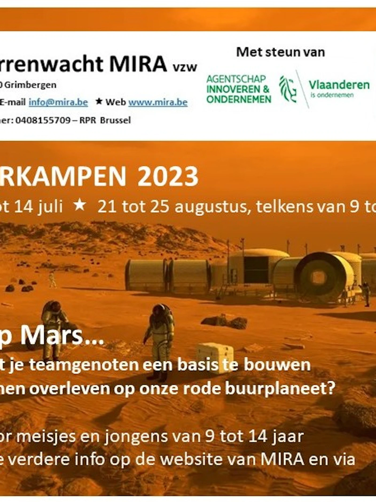 Zomerkampen 2023 op Volkssterrenwacht MIRA