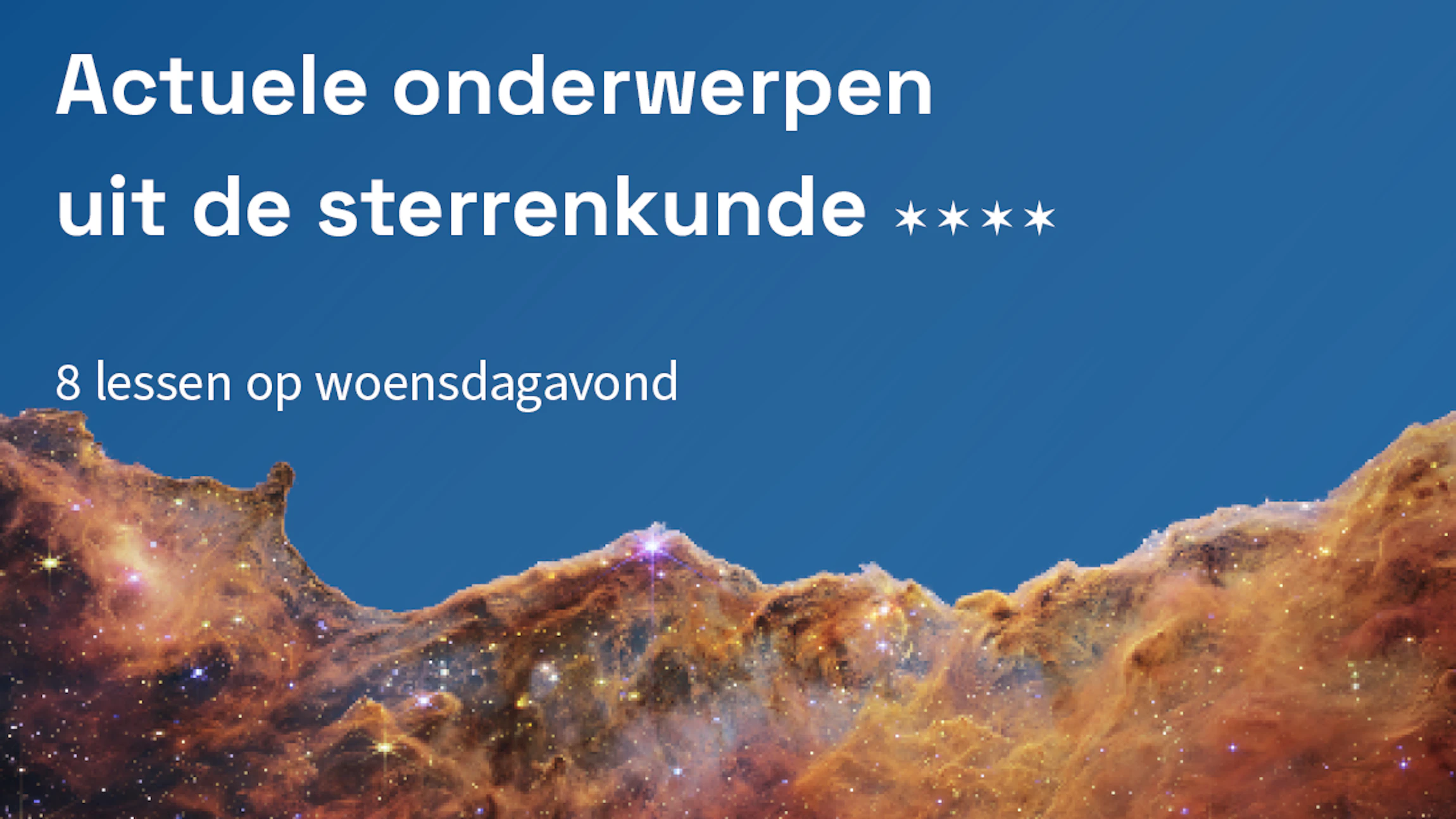 Actuele onderwerpen uit de sterrenkunde 2023-2024