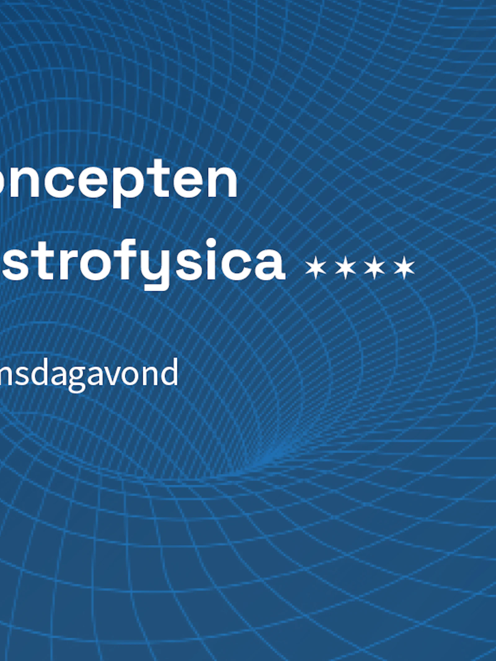 Basisconcepten uit de astrofysica 2024
