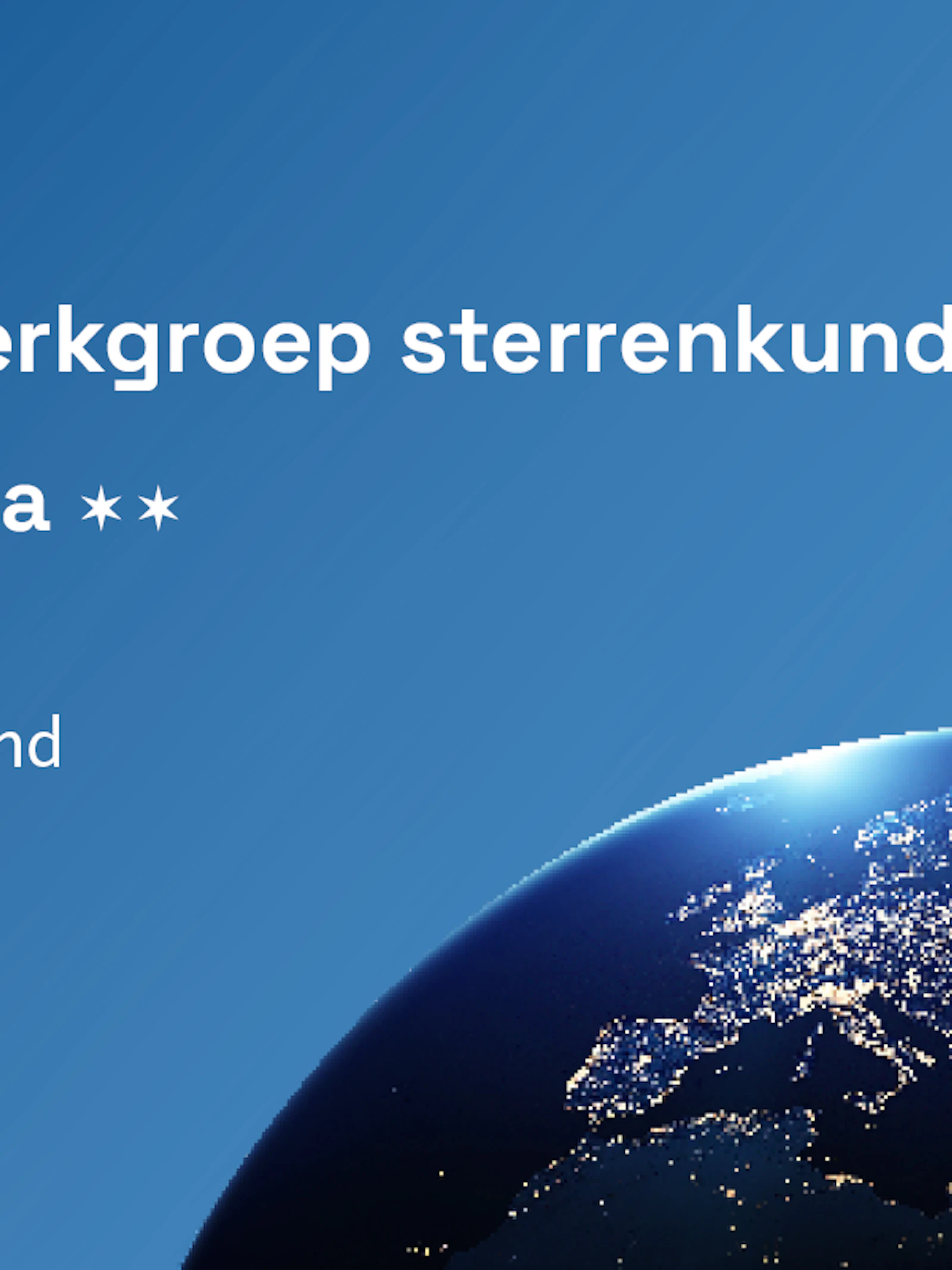 Jeugdwerkgroep sterrenkunde JVS-Vigilia 2023-2024