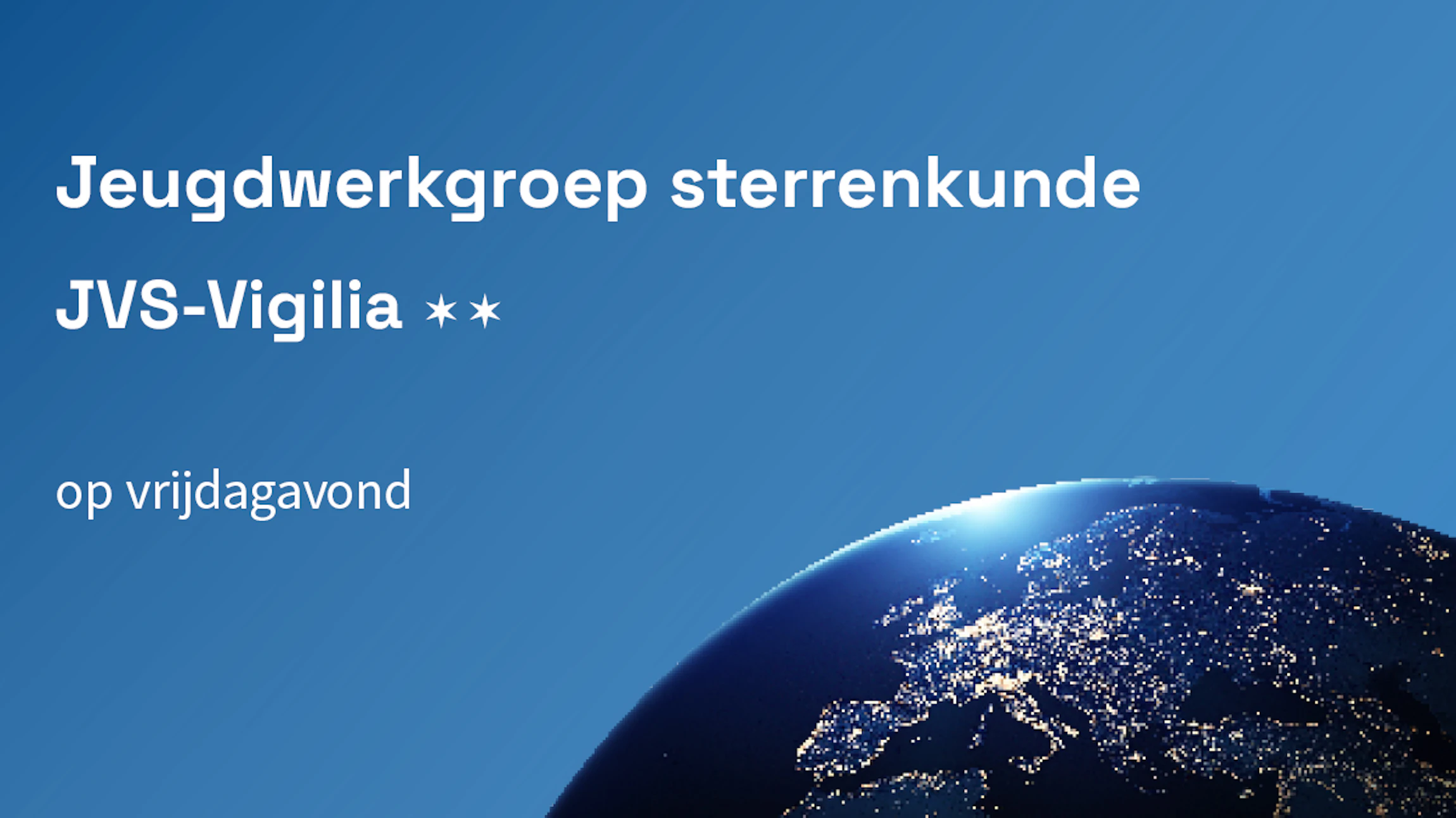 Jeugdwerkgroep sterrenkunde JVS-Vigilia 2023-2024
