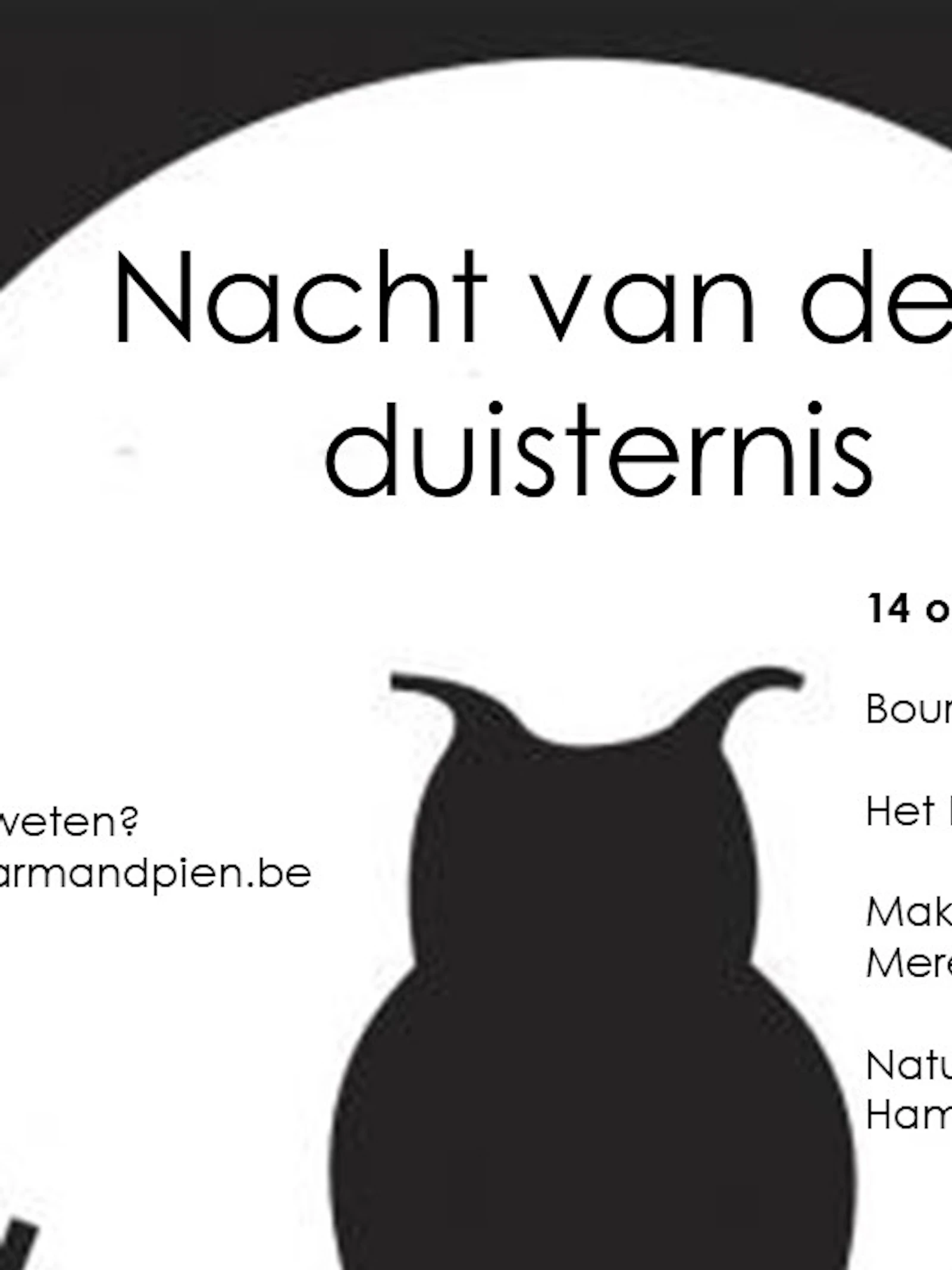 De sterrenwacht vindt je op vier plekken op de Nacht van de Duisternis!