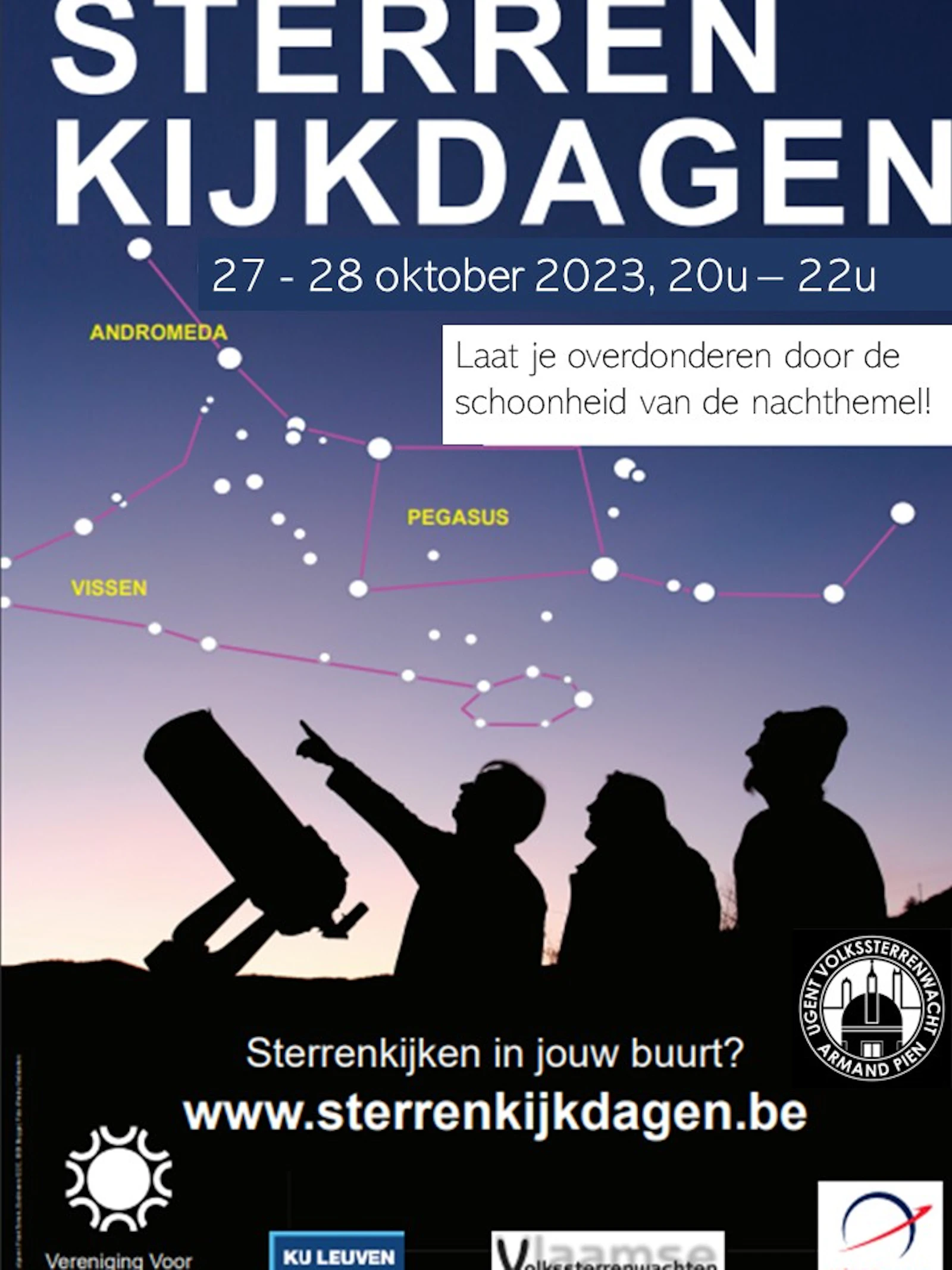 Op de sterrenkijkdagen zal er een gedeeltelijke maansverduistering te zien zijn! (als het weer meezit, tenminste...)
