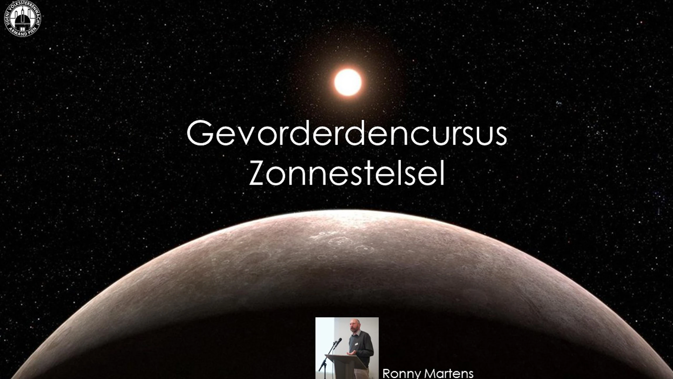 Ronny Martens neemt je in tien lessen mee naar de verste uithoeken van ons zonnestelsel!