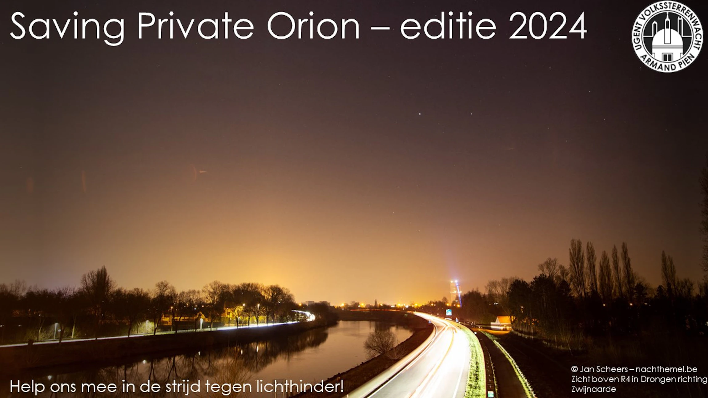Deze lichthinderwandeling kadert in onze jaarlijkse stertelactie Saving Private Orion - en jij kan meedoen door je waarnemingen in Orion in te geven via onze site!