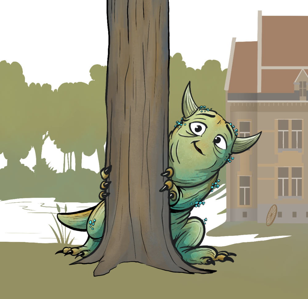 De wonderlijke wandeling. Met het monster van Puyenbroeck. Een samenwerking tussen Arteveldehogeschool en provincie Oost-Vlaanderen.