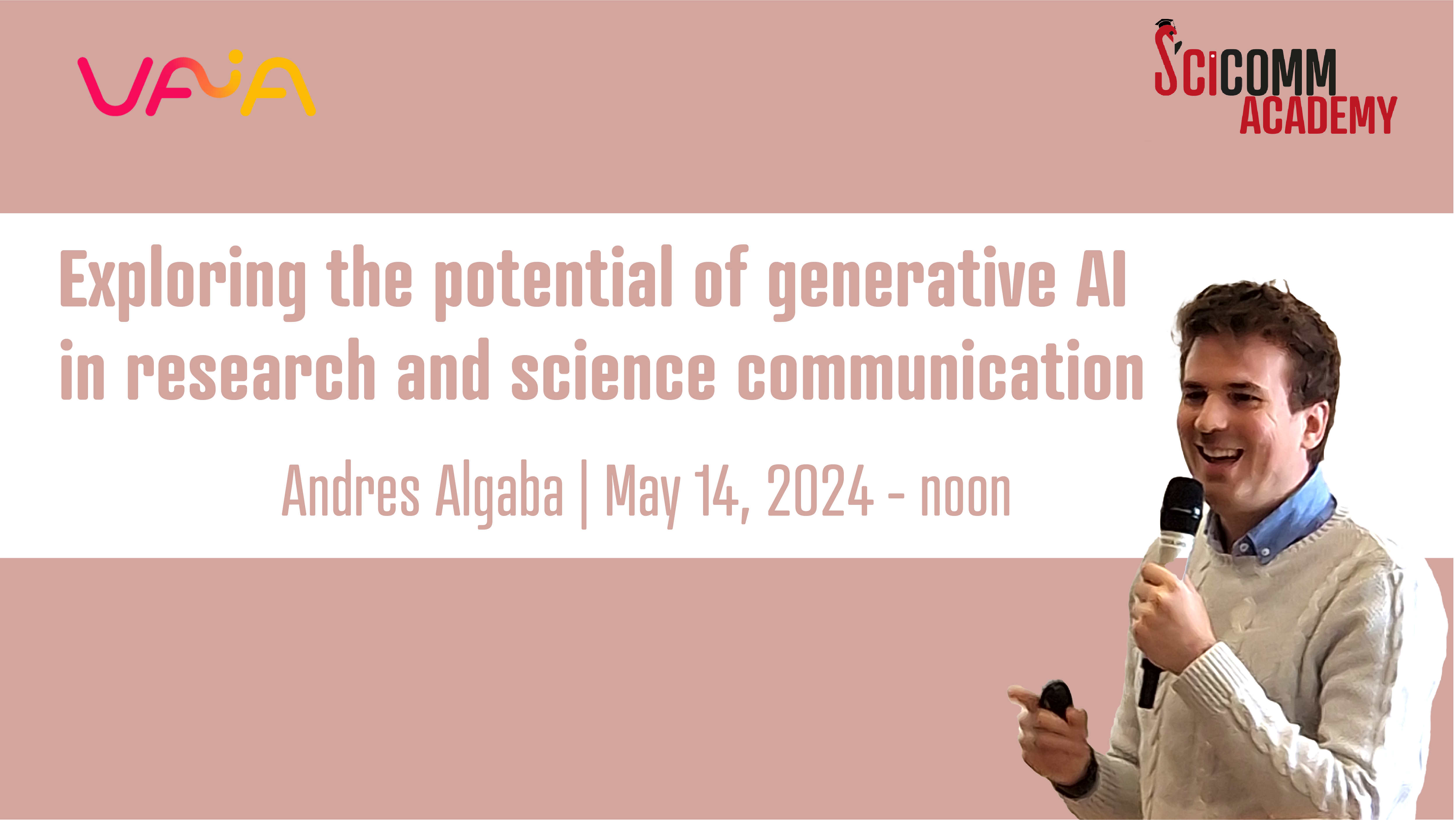 SciComm Academy Lunch talk: Exploring the potential of generative AI in research and science communication