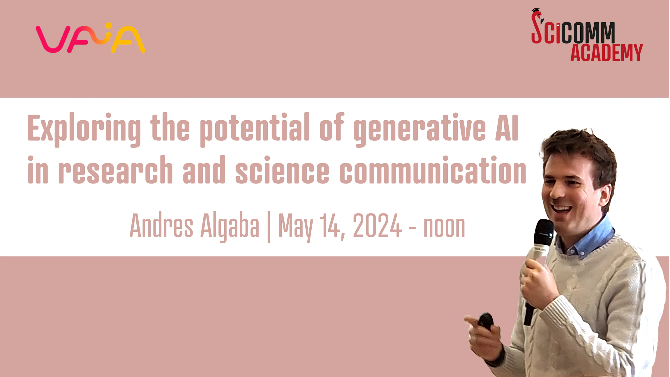SciComm Academy Lunch talk: Exploring the potential of generative AI in research and science communication