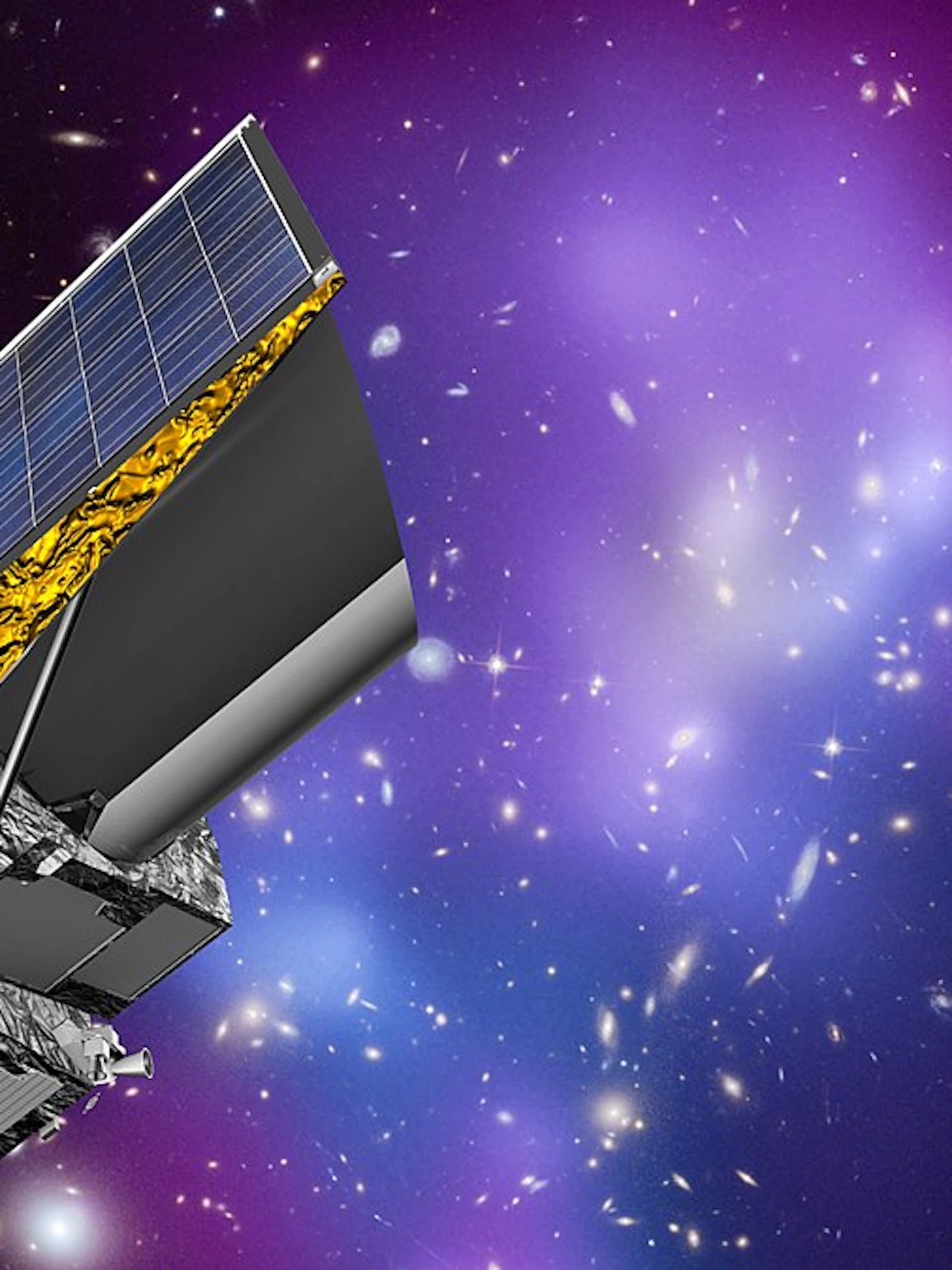 Artist's impression van de EUCLID-ruimtetelescoop (bron: Wikipedia)