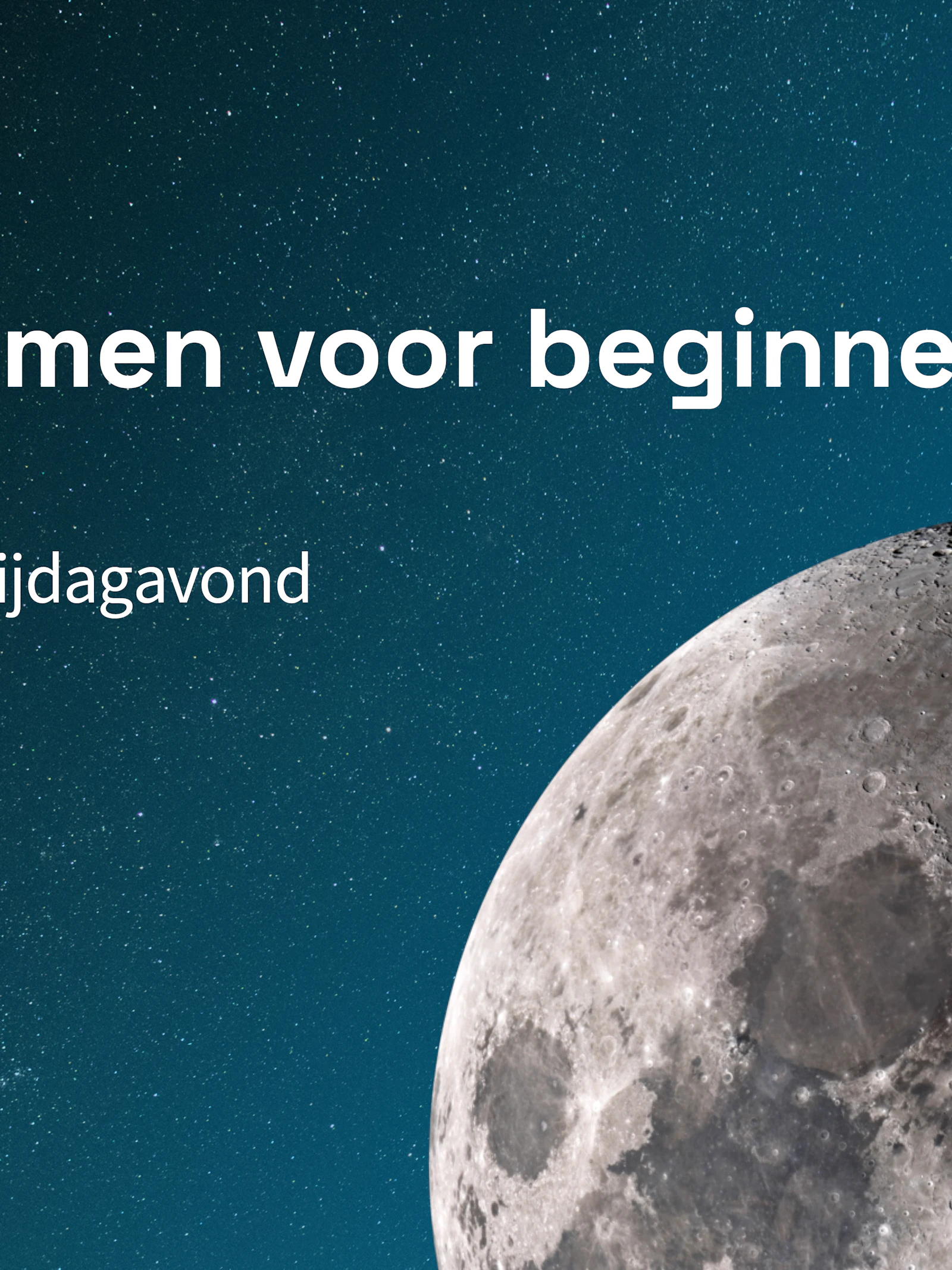Waarnemen voor beginners 2024-2025