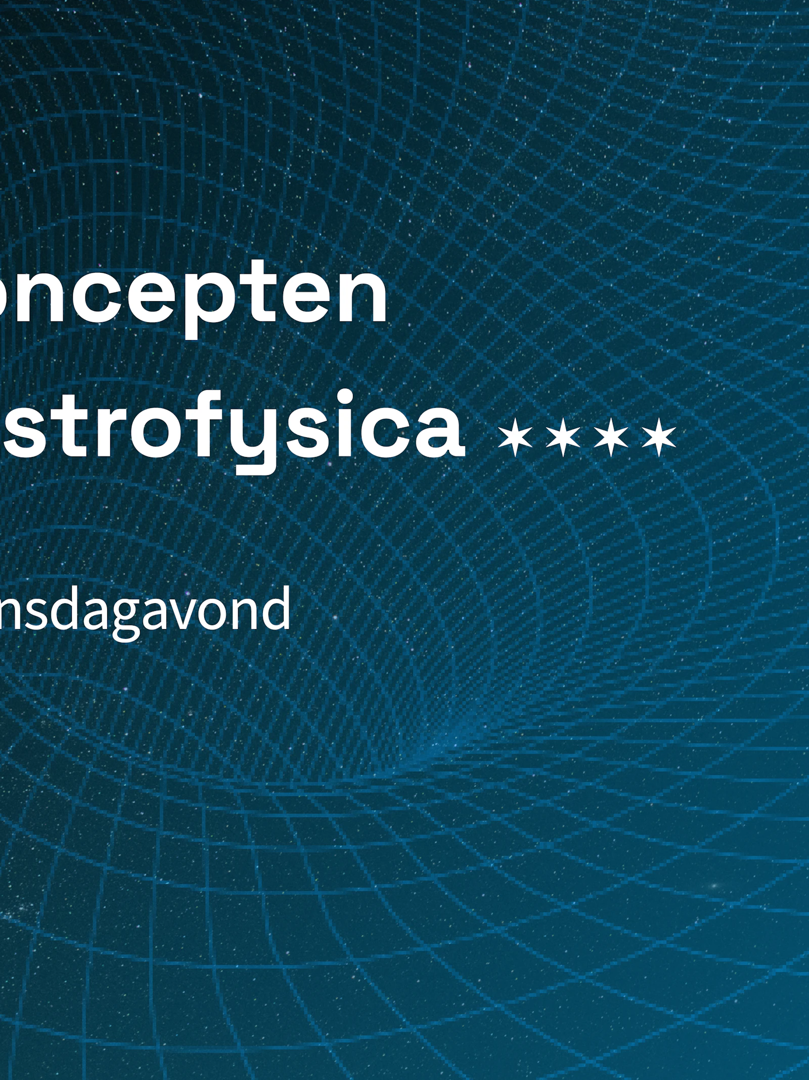Basisconcepten uit de astrofysica 2024-2025