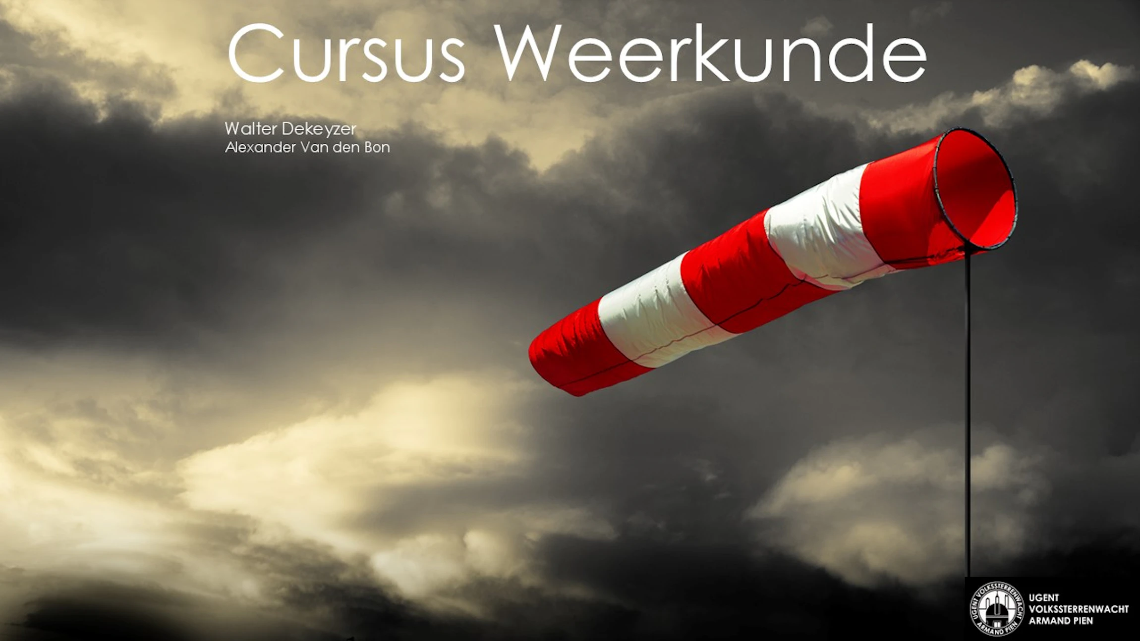 Cursus weerkunde (acht lessen)
