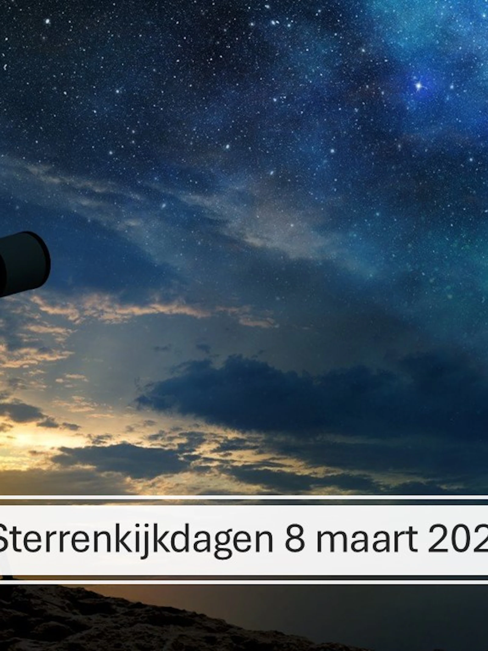 Op de tweede dag van de sterrenkijkdagen kan je bij ons terecht vanaf 20u!