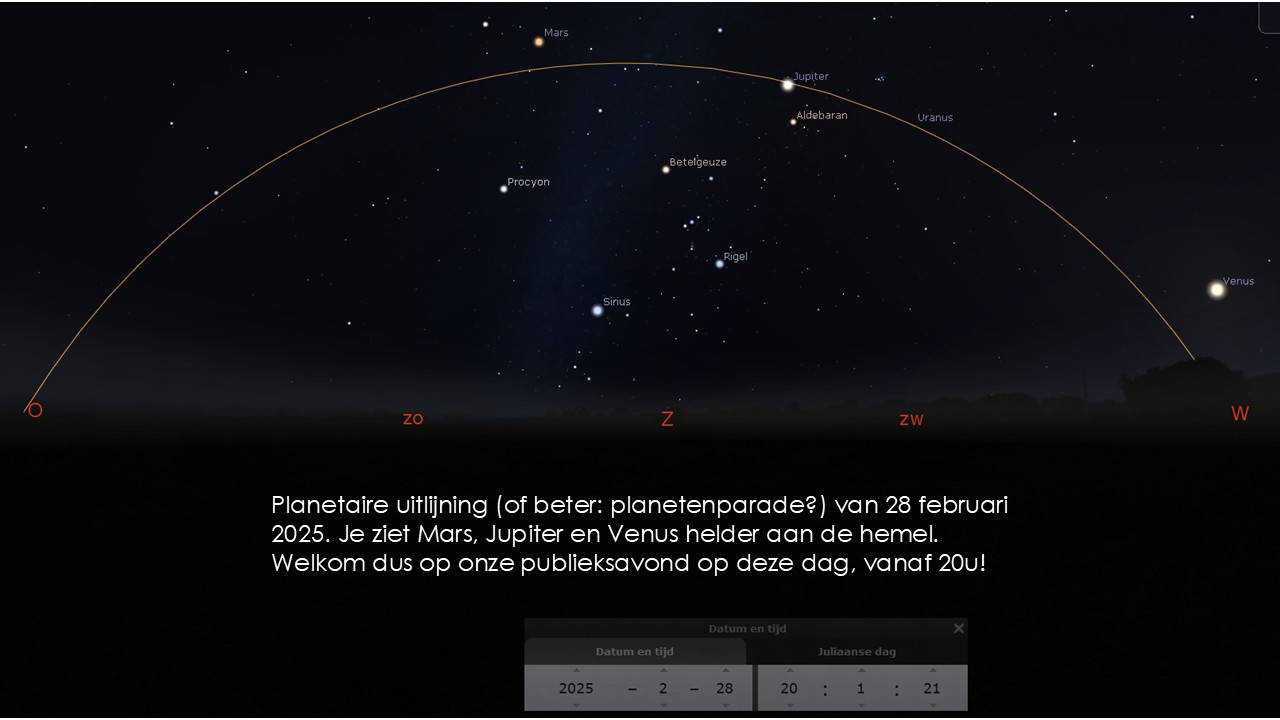 Planetenparade: extra kijkavond!