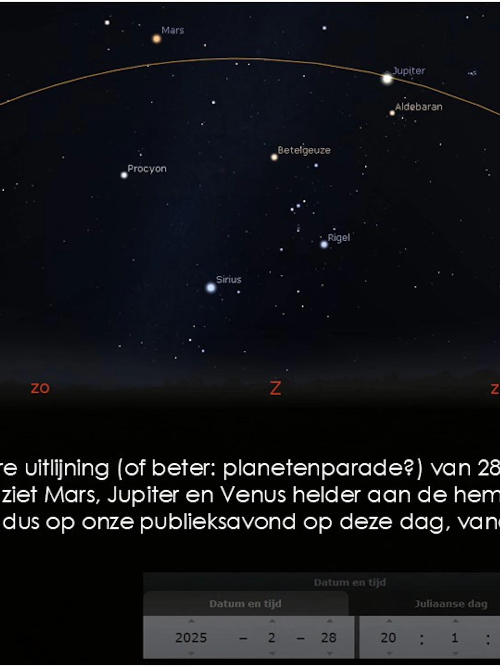 Planetenparade: extra kijkavond!