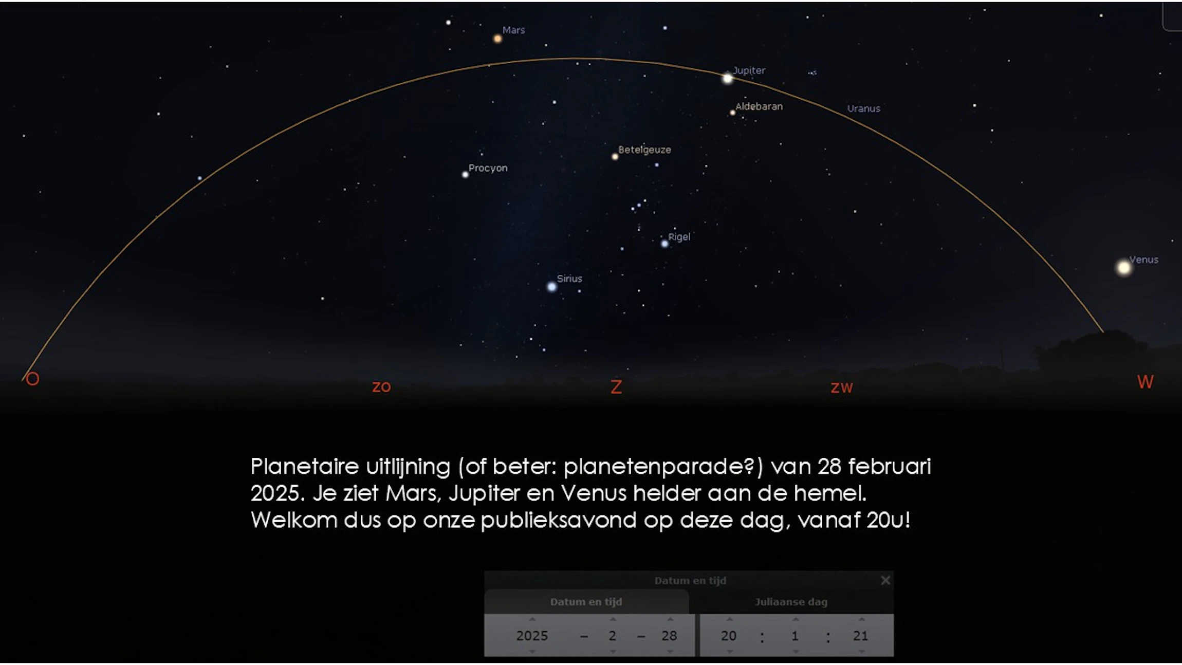 Planetenparade: extra kijkavond!