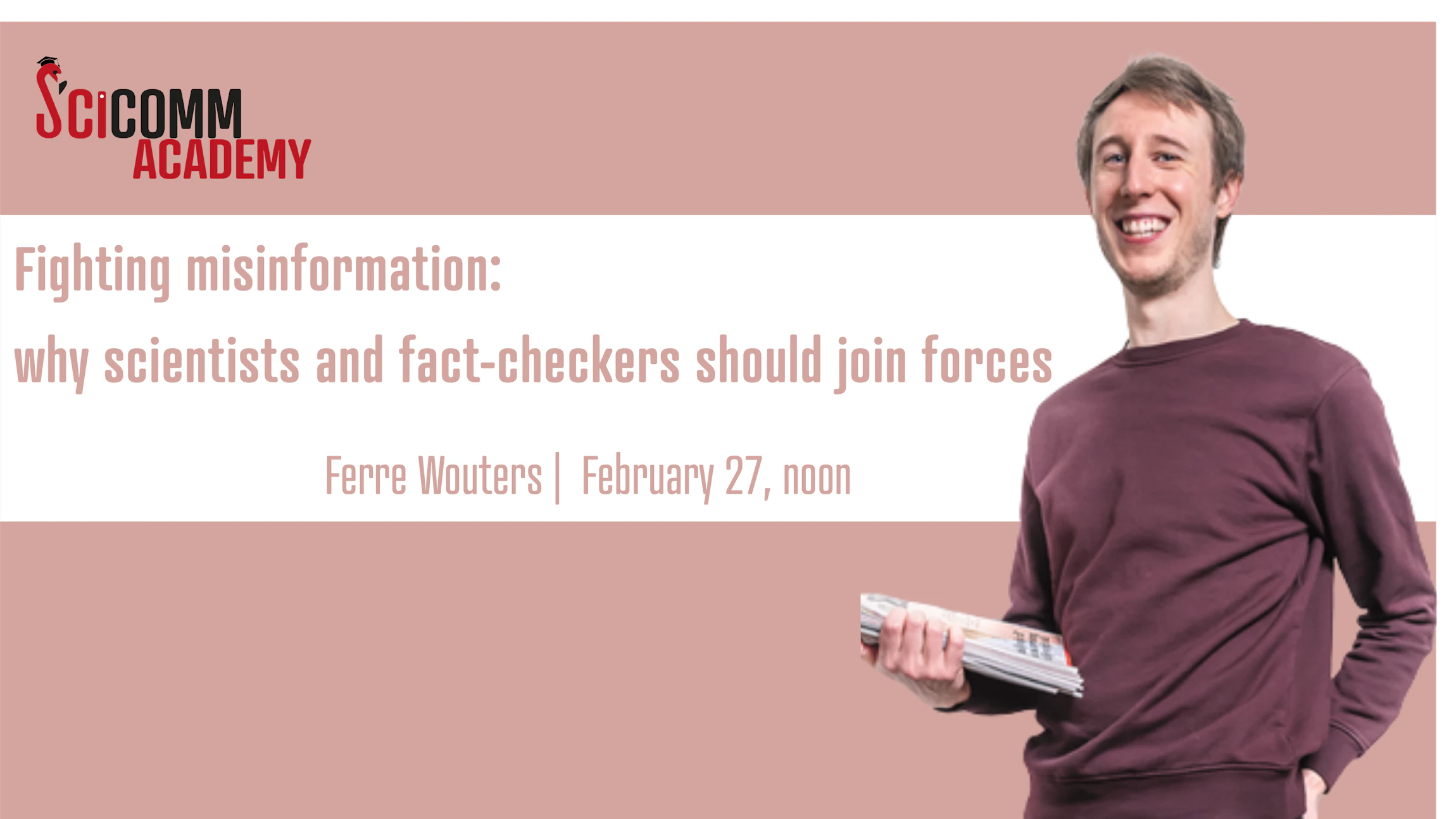 Online webinar: Fighting misinformation: why scientists and fact-checkers should join forces