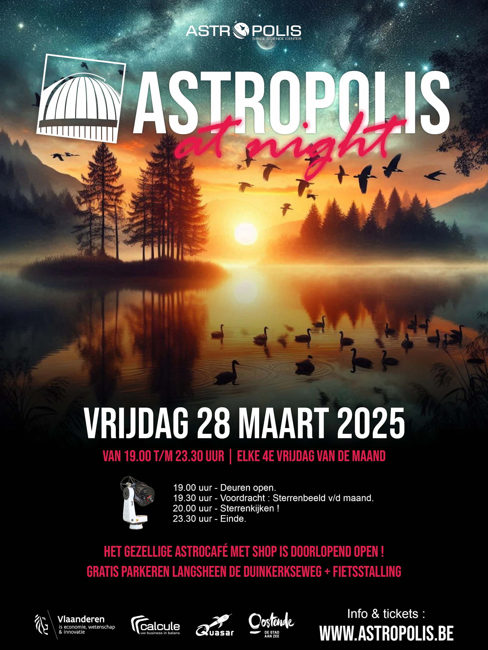 Astropolis at night