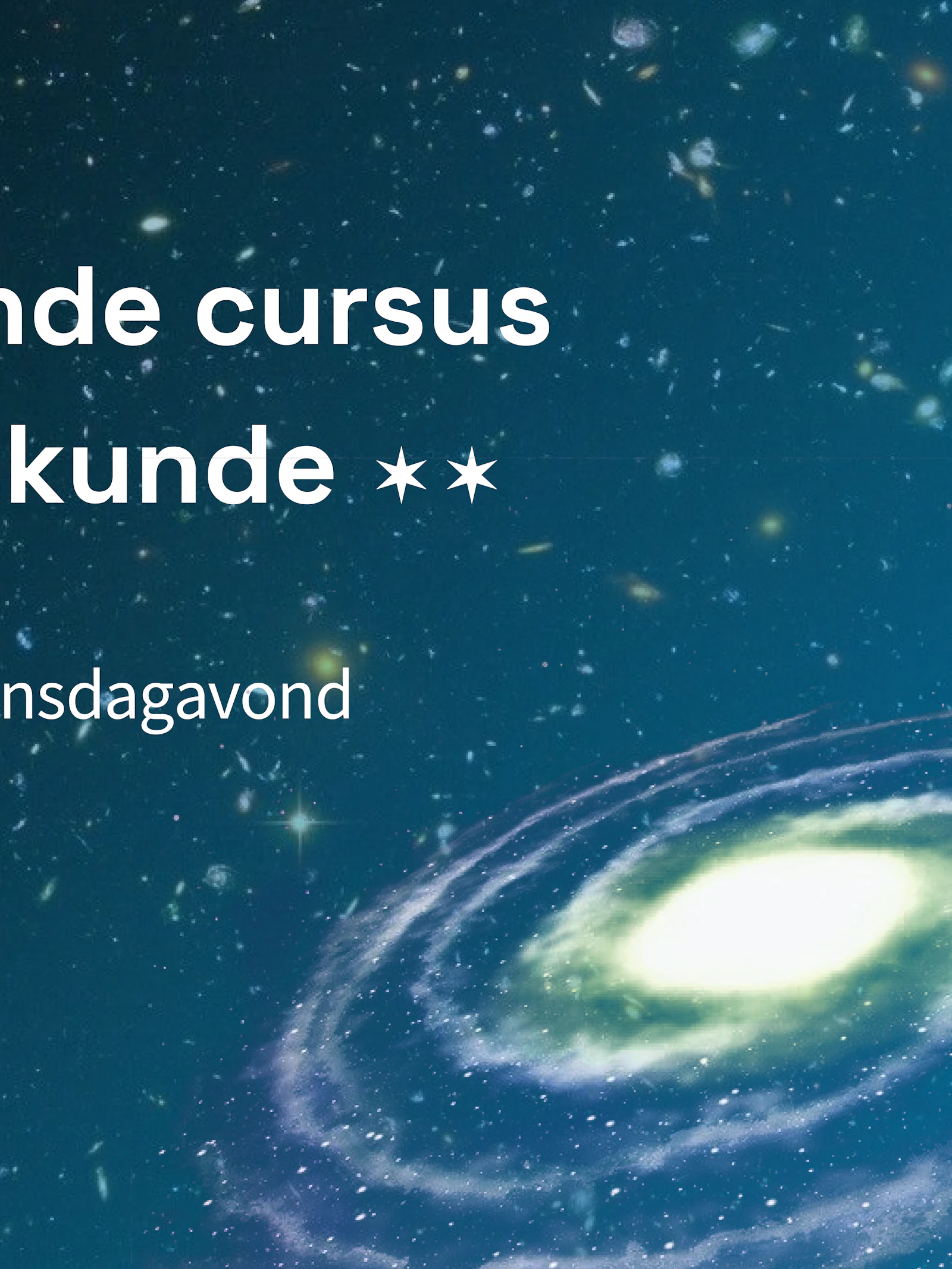 Inleidende cursus sterrenkunde 2025-2026