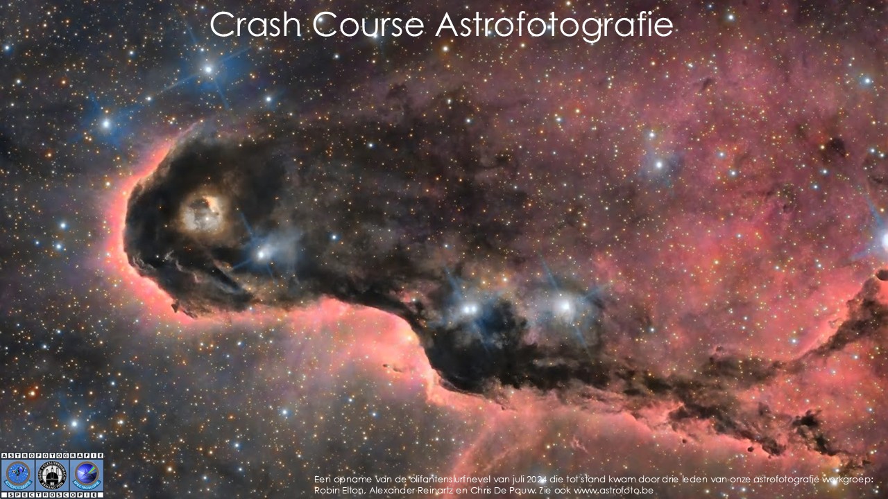 De olifantslurfnevel door de lens van onze astrofotografen. Zelf doen? Dan mag je deze crash course niet missen! © (c) astrofoto.be