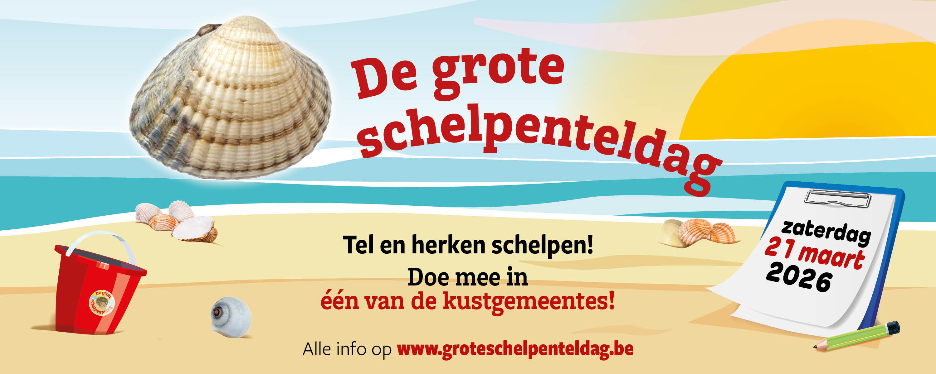 De Grote Schelpenteldag 2026 - Meer dan schelpen tellen!