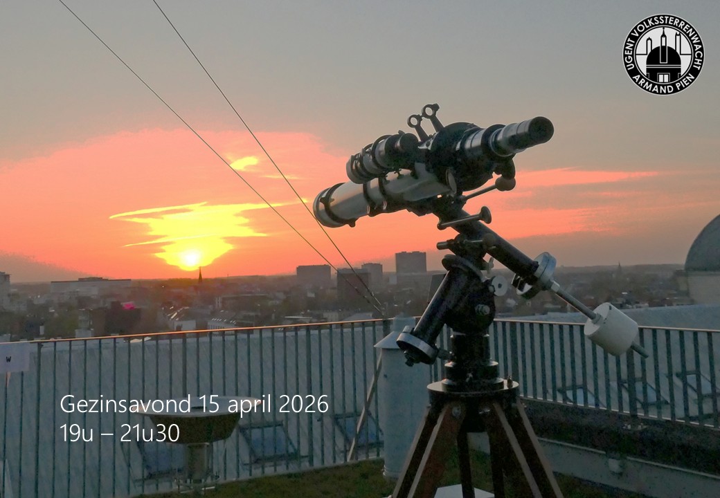 Op onze gezinsavond kan je de Zon, Venus èn Jupiter bewonderen!