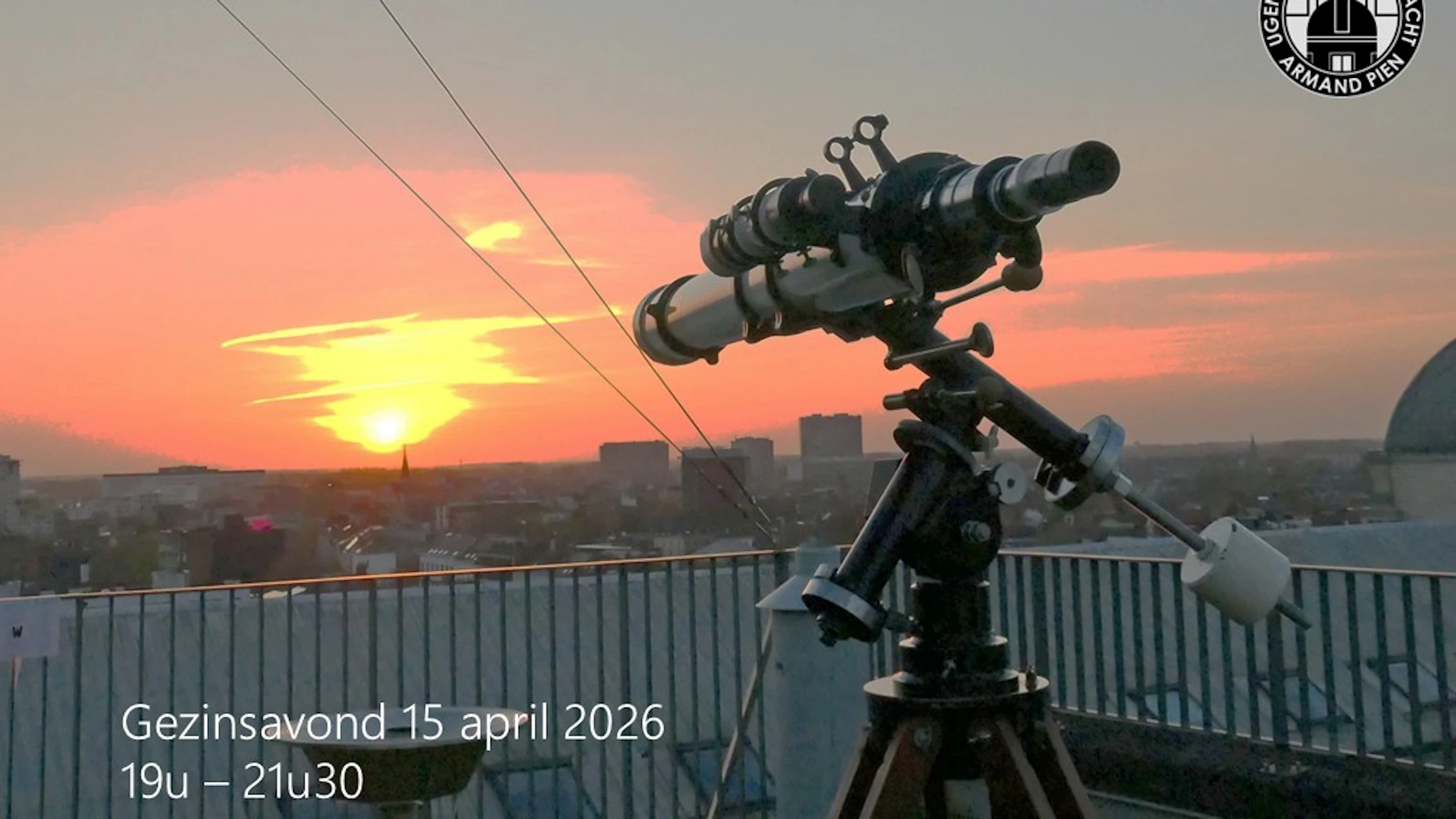 Op onze gezinsavond kan je de Zon, Venus èn Jupiter bewonderen!