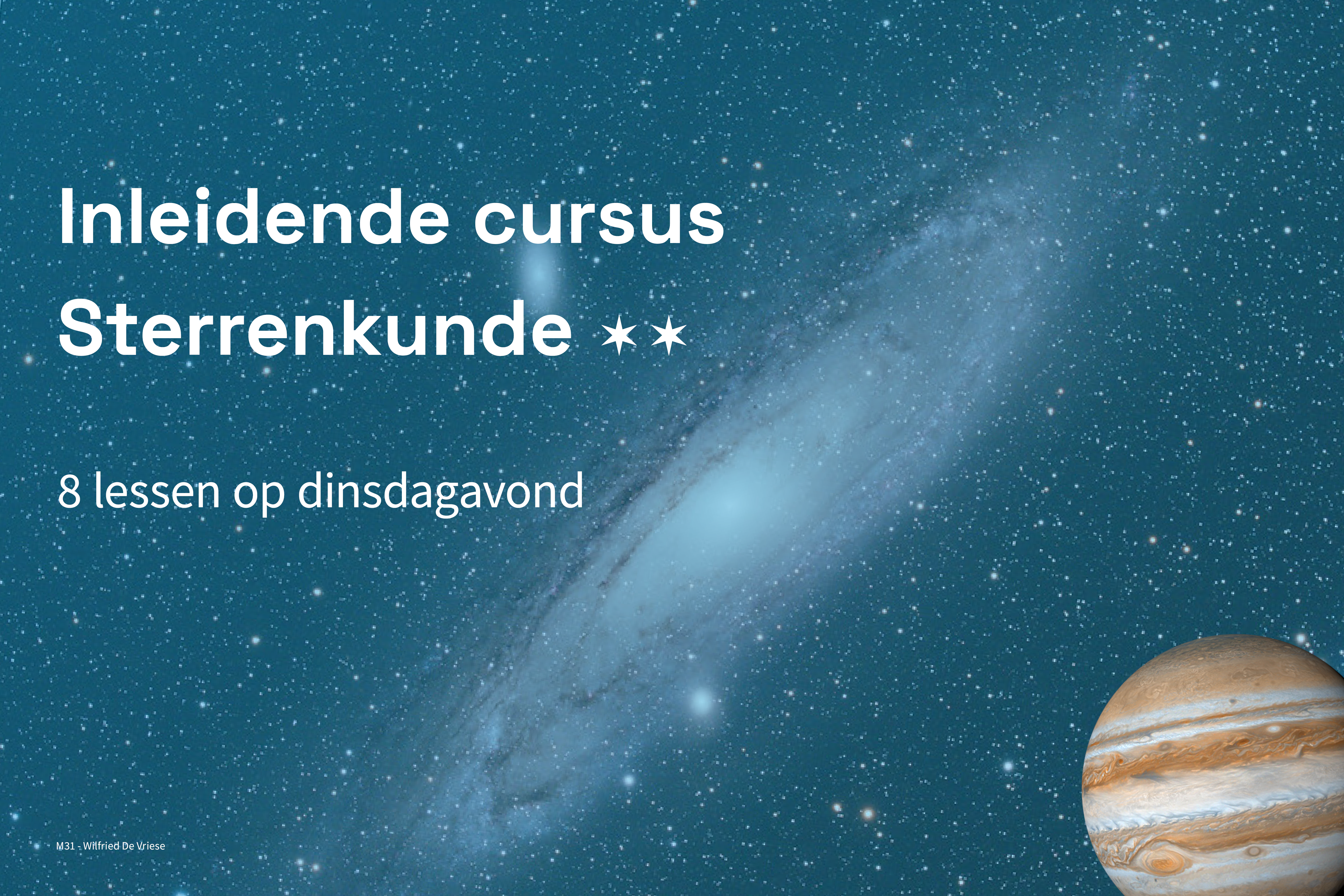 Inleidende cursus sterrenkunde 2026-2027