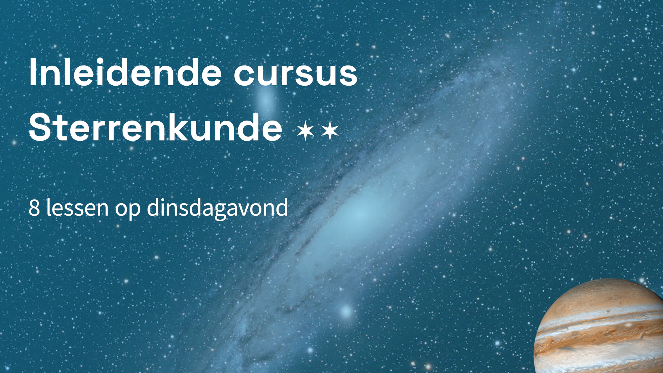 Inleidende cursus sterrenkunde 2026-2027