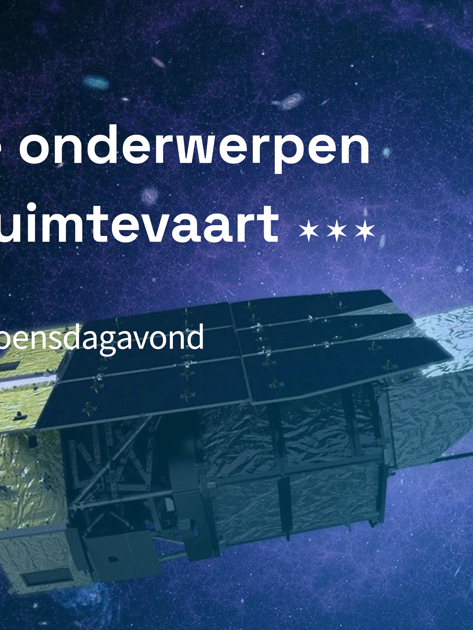 Actuele onderwerpen uit de ruimtevaart 2026-2027
