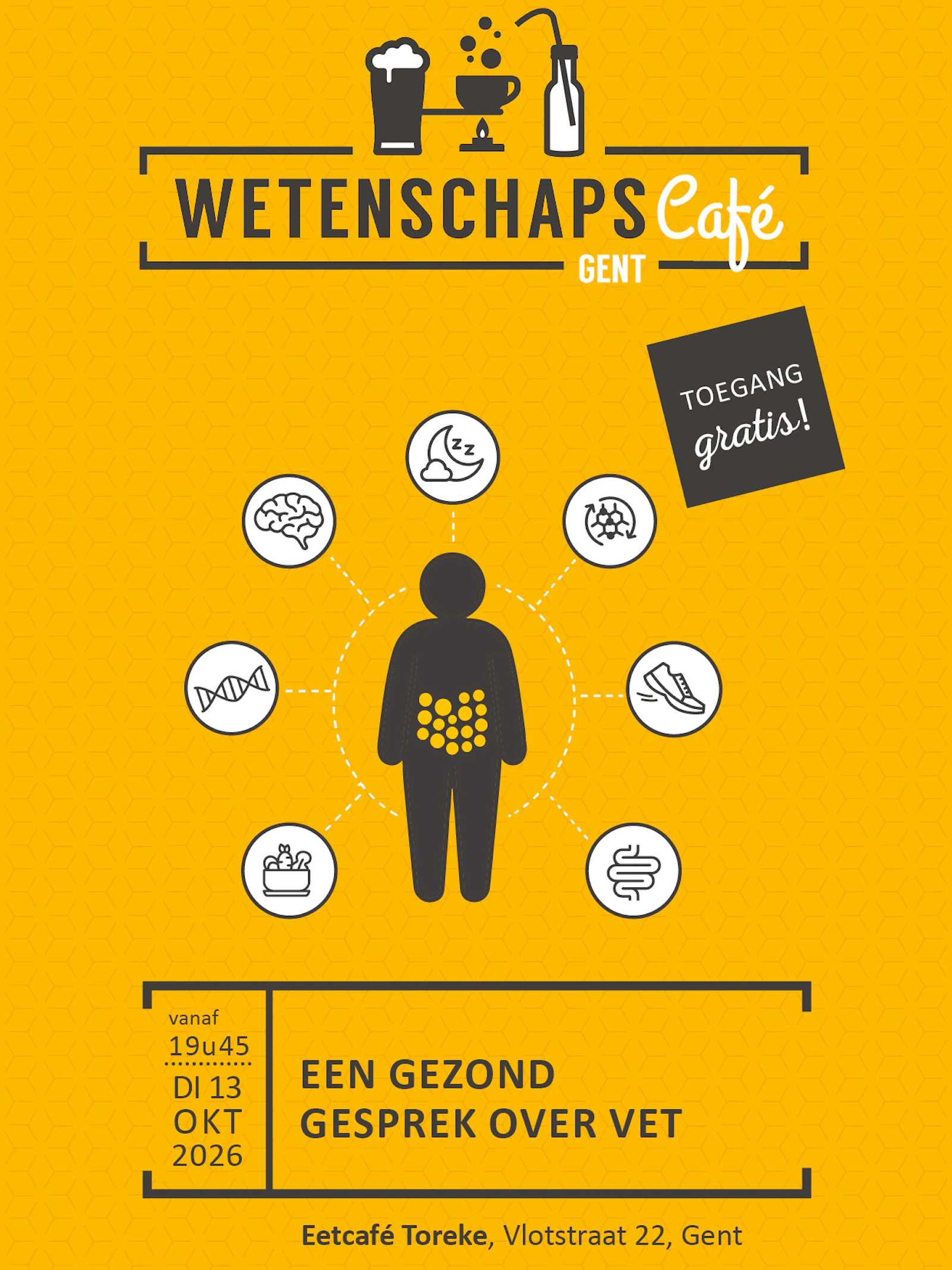 Wetenschapscafé 'Een gezond gesprek over vet'