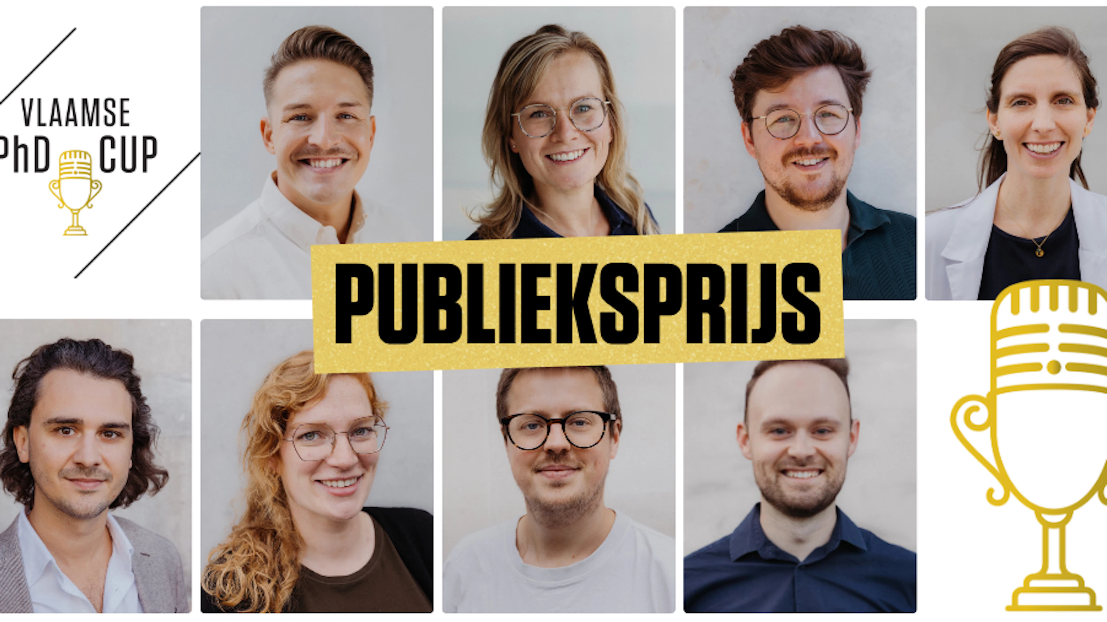 Finalisten Vlaamse PhD Cup 2026 Finalisten Vlaamse PhD Cup 2026