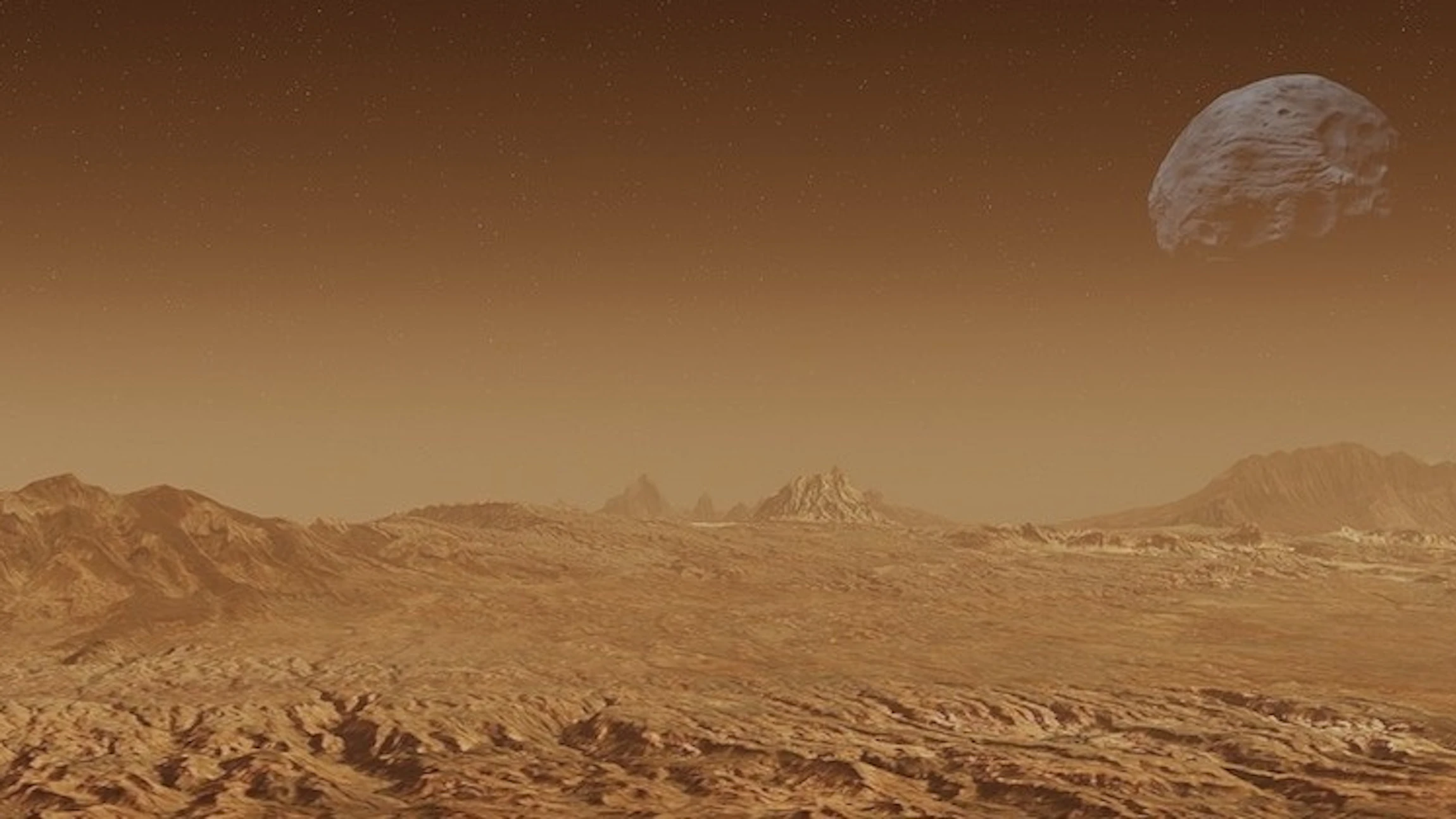 Zoek kraters op Mars