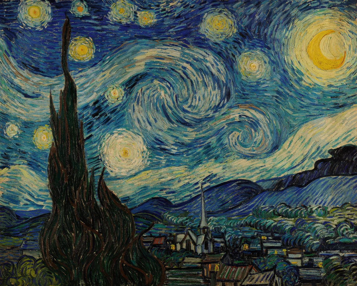 ‘De sterrennacht’ van Van Gogh