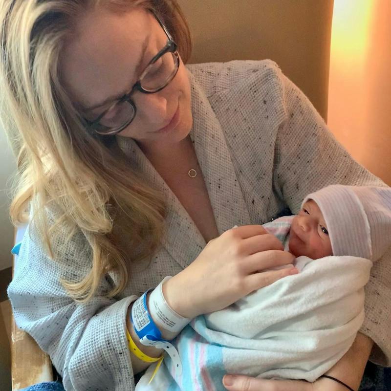 Dr. Solarte with her baby