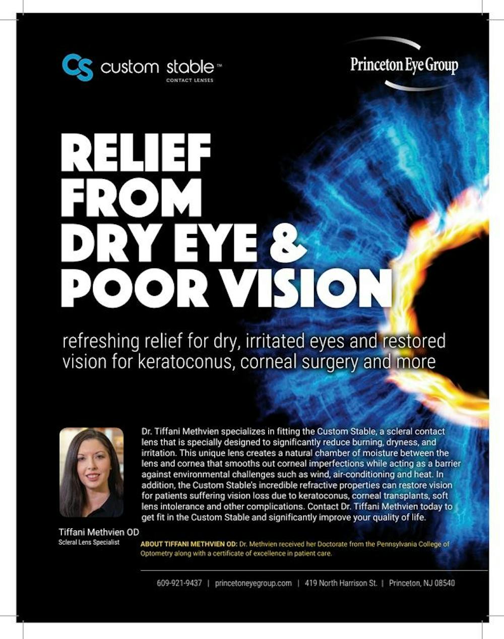 relief from dry eye and poor vision