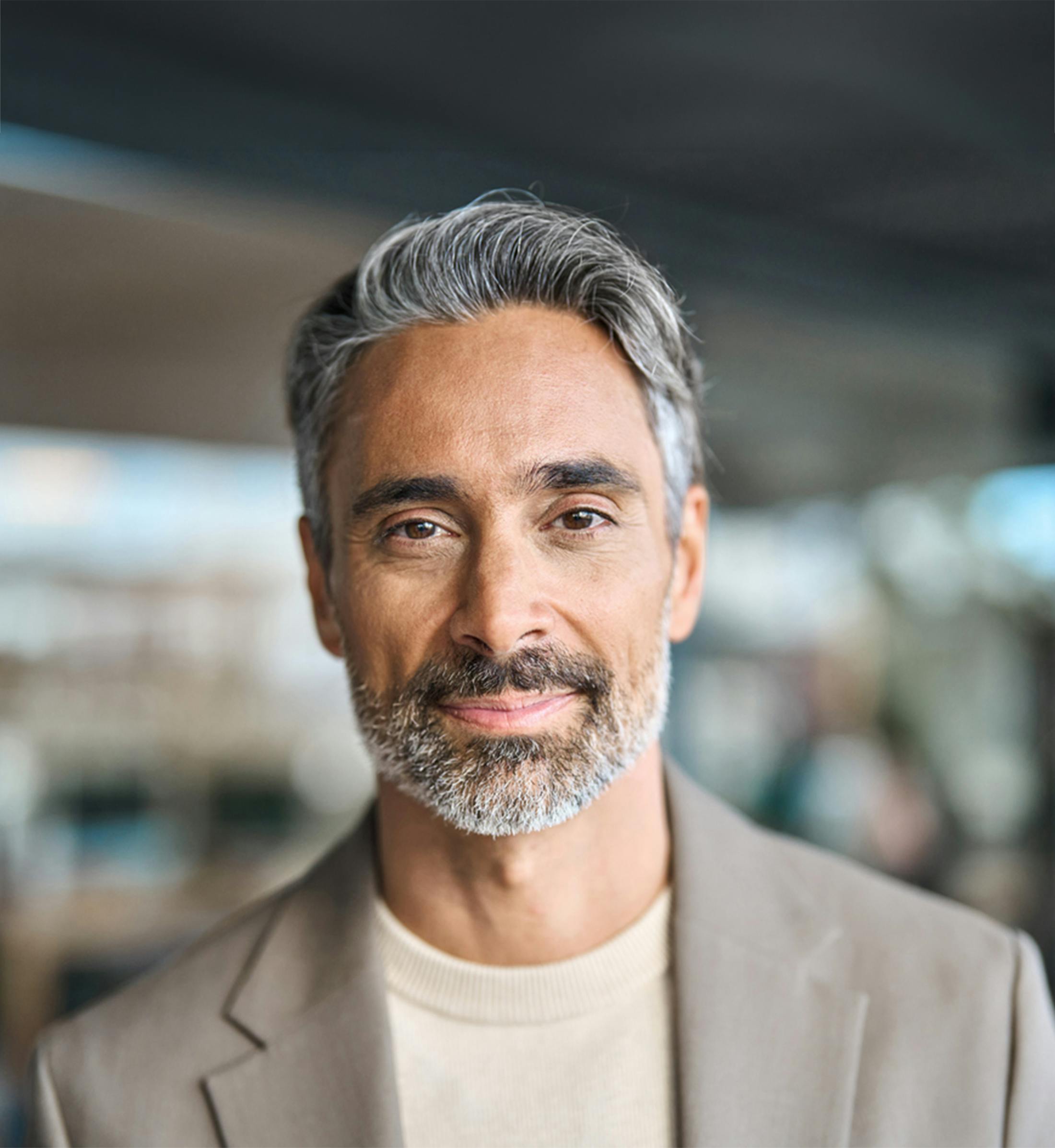 man smiling