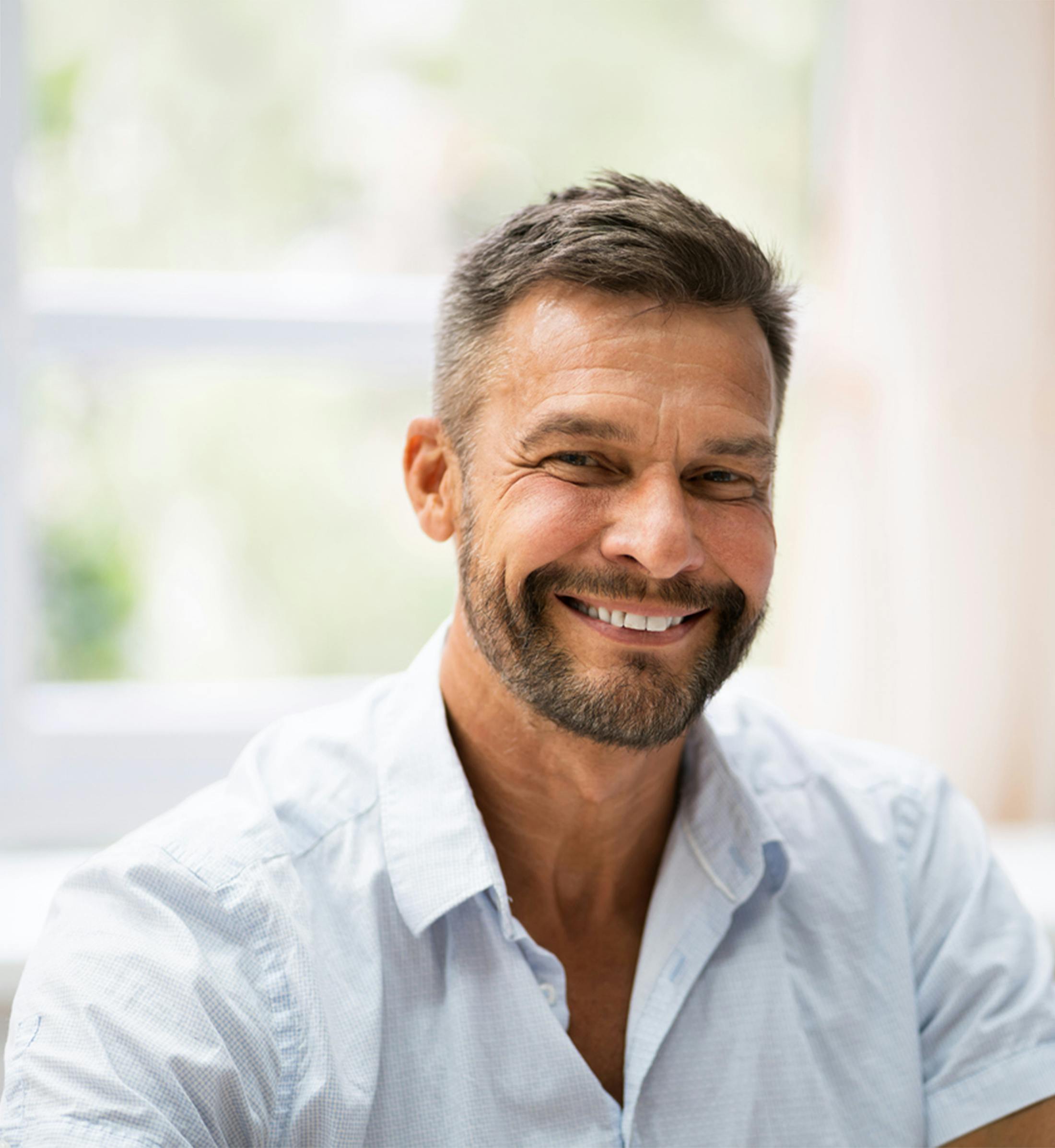 man smiling