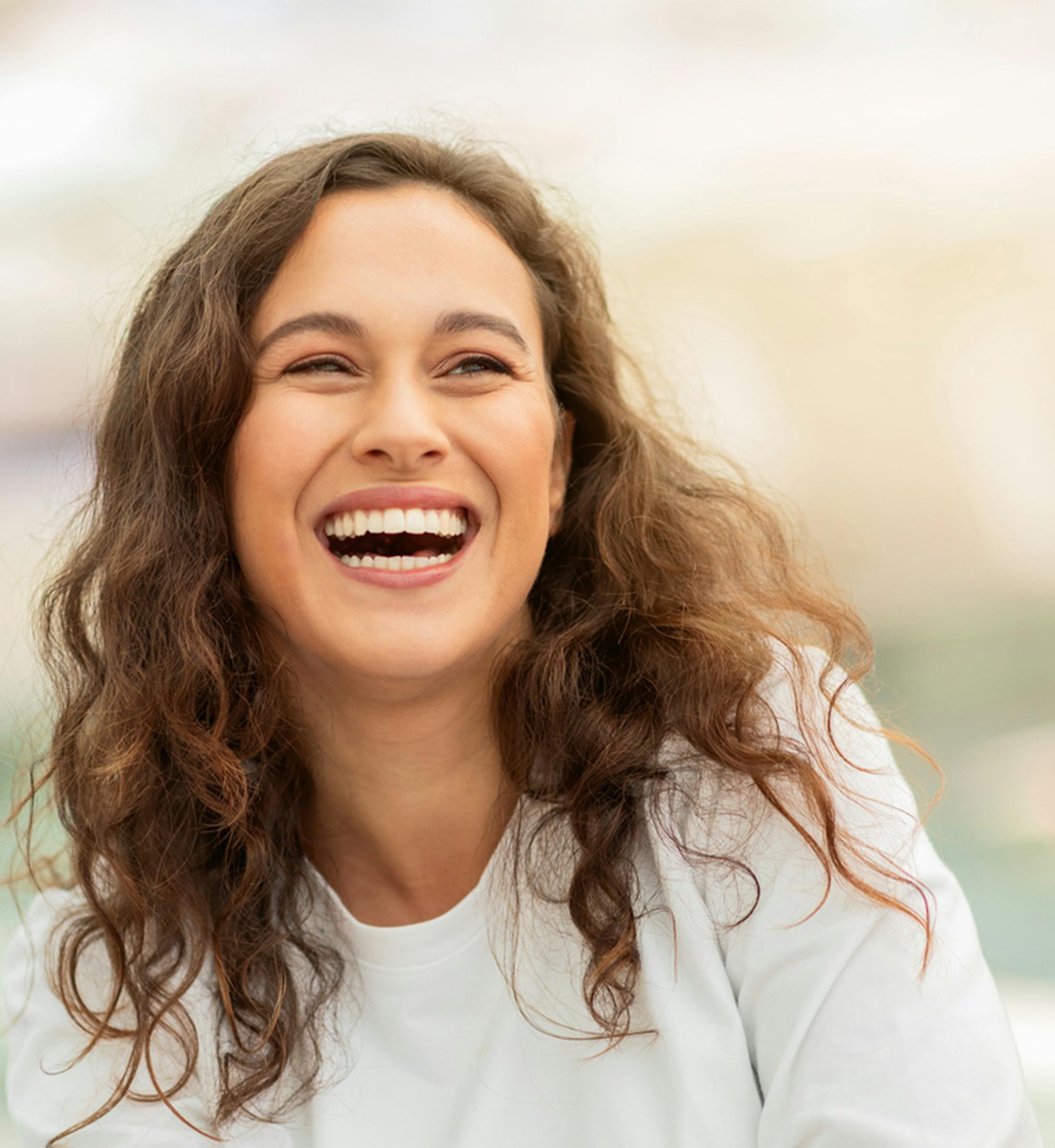 woman smiling