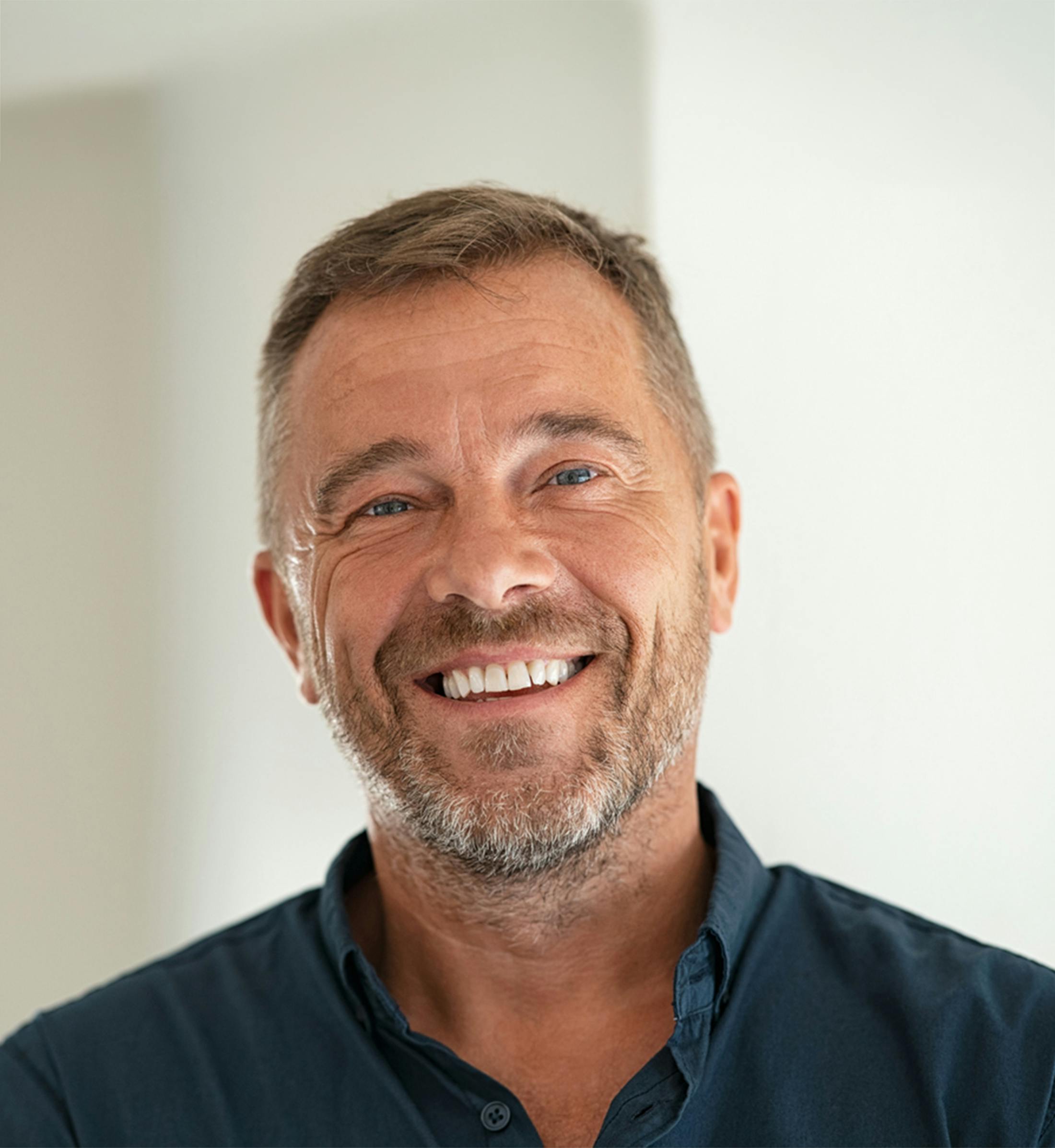 man smiling