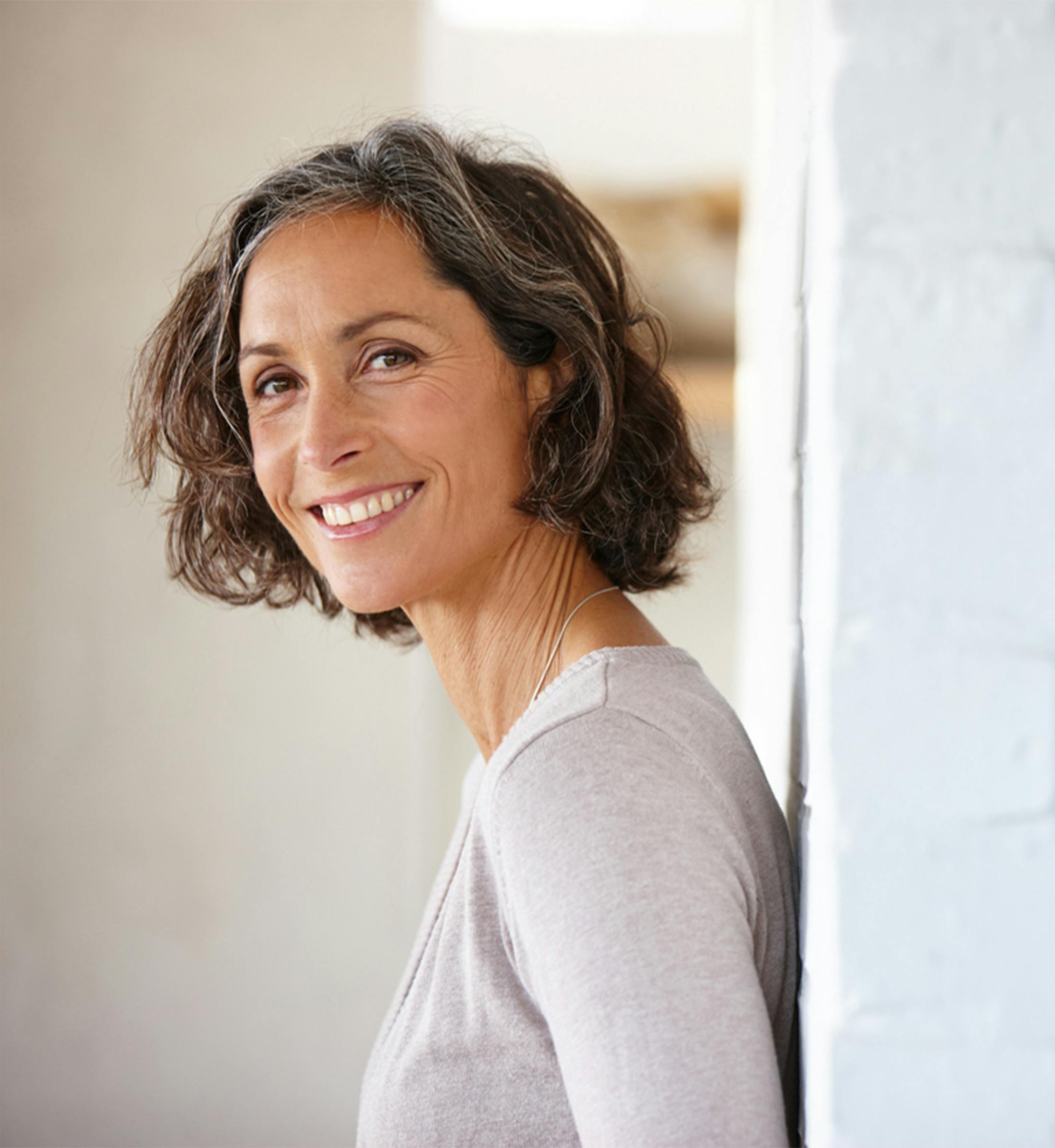 woman smiling