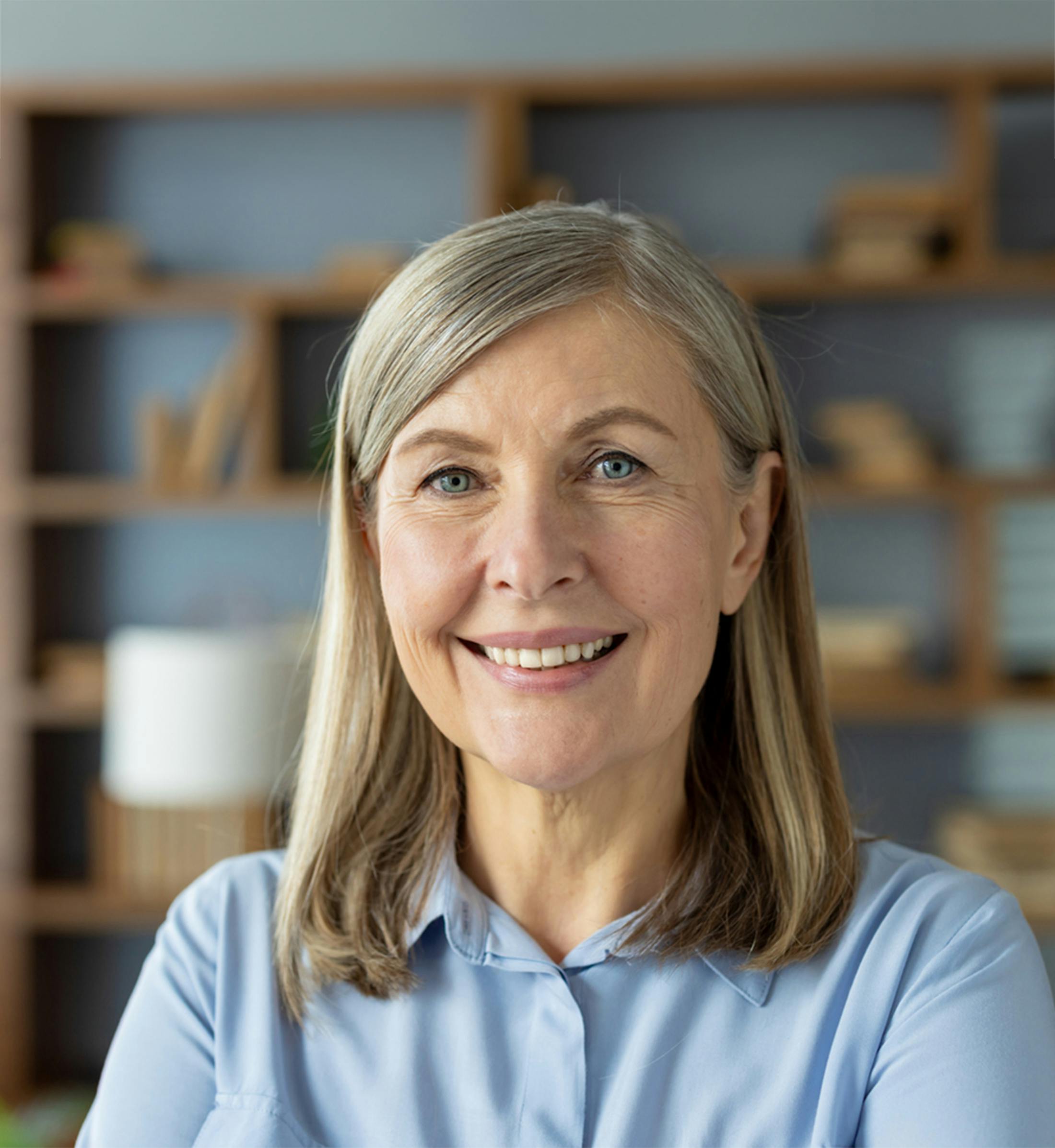 woman smiling