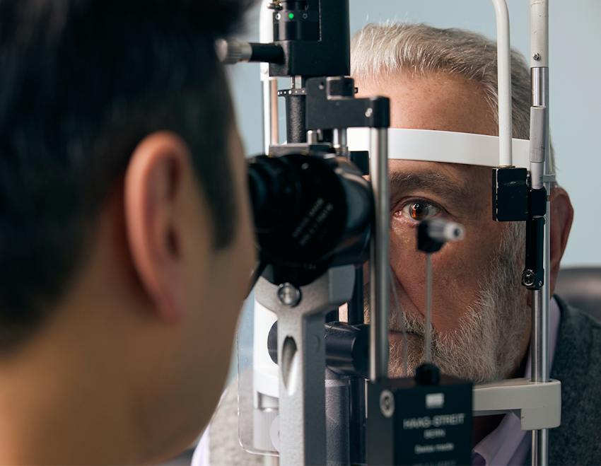 doctor examining a patient